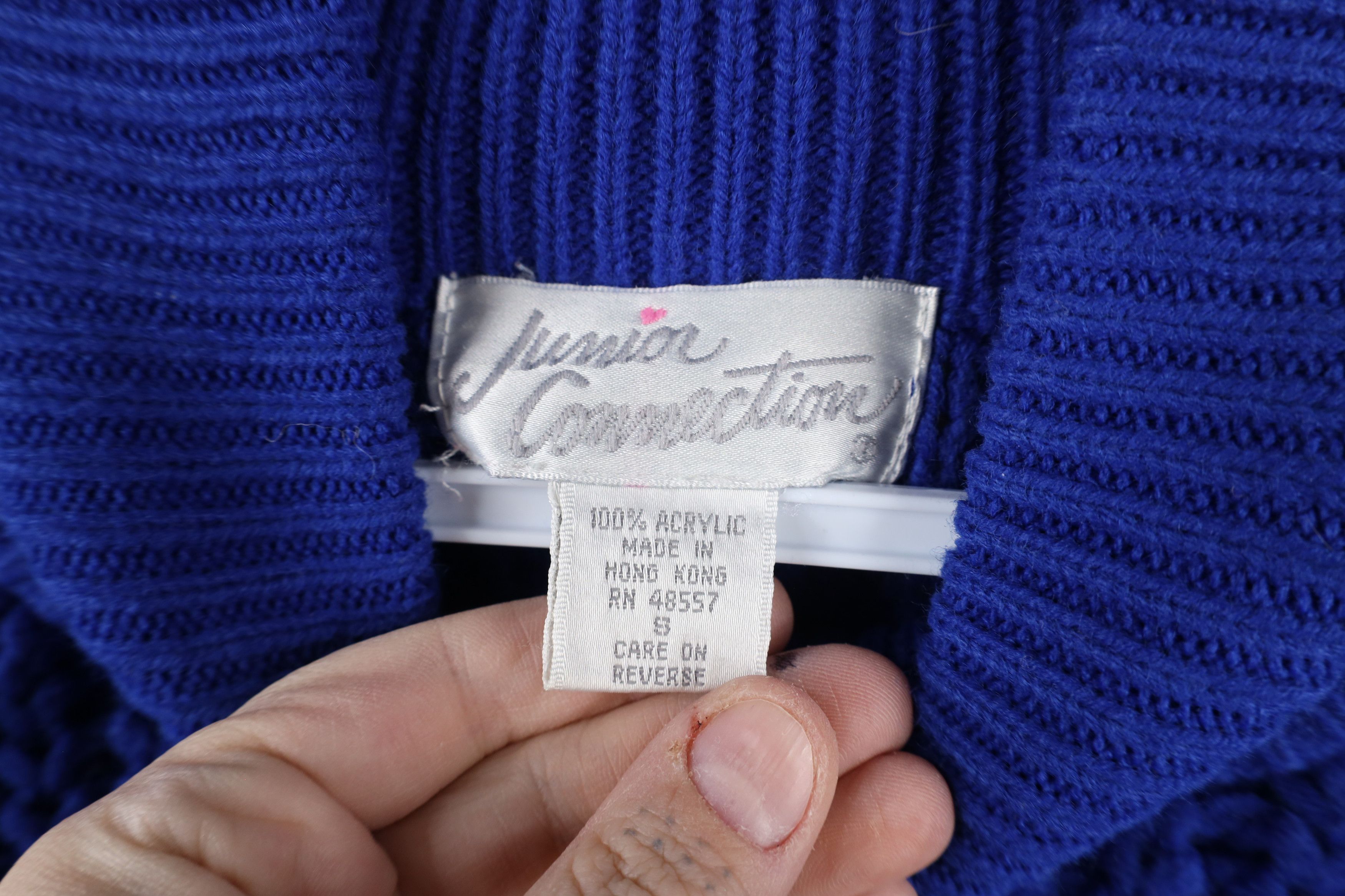 Vintage Vintage 90s Streetwear Block Chunky Ribbed Knit Sweater Size S / US 4 / IT 40 - 4 Thumbnail