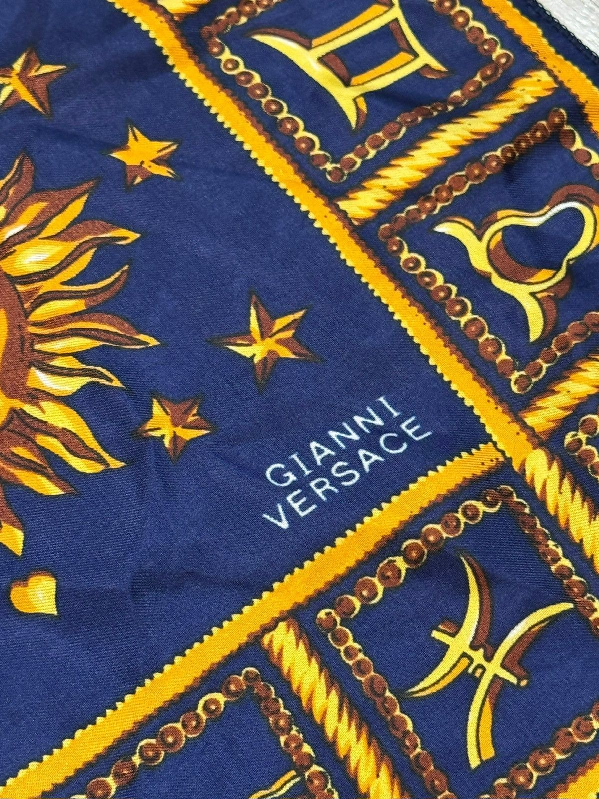 Versace Gianni Versace Silk Moon Sun Stars Zodiac Shawl Scarf Size ONE SIZE - 2 Thumbnail
