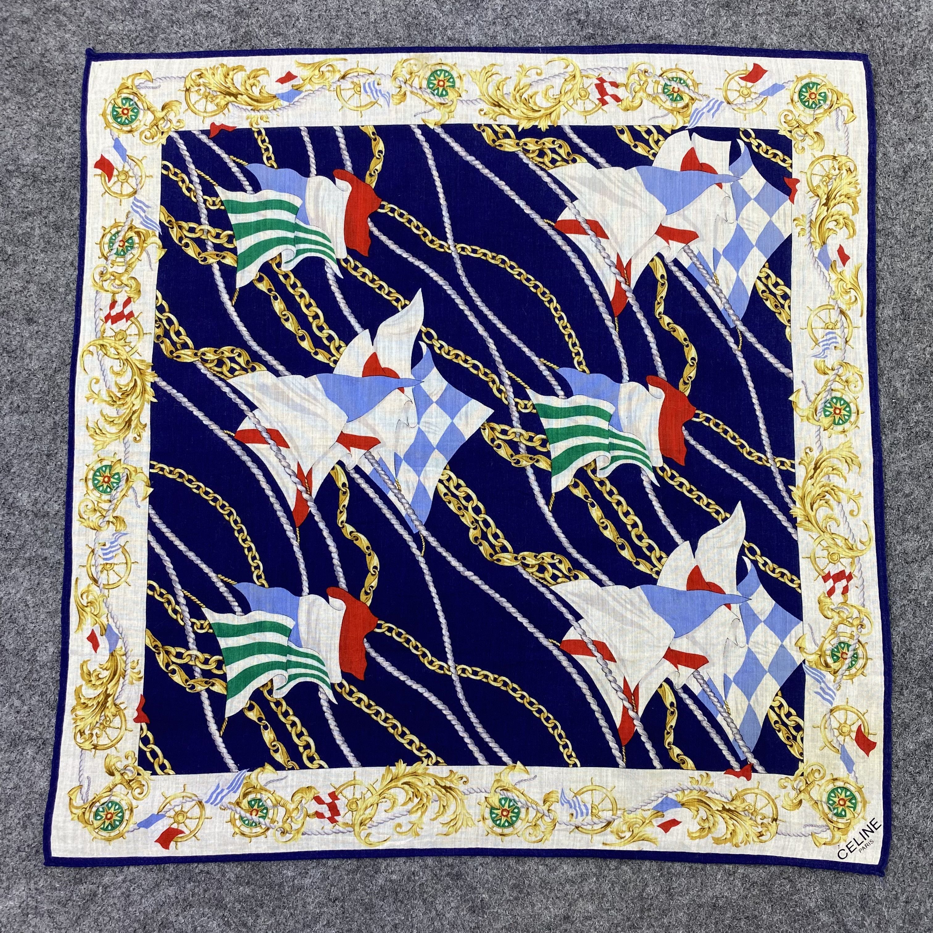 Celine Celine Handkerchief Neckerchief Bandana-B1709 Size ONE SIZE - 3 Thumbnail