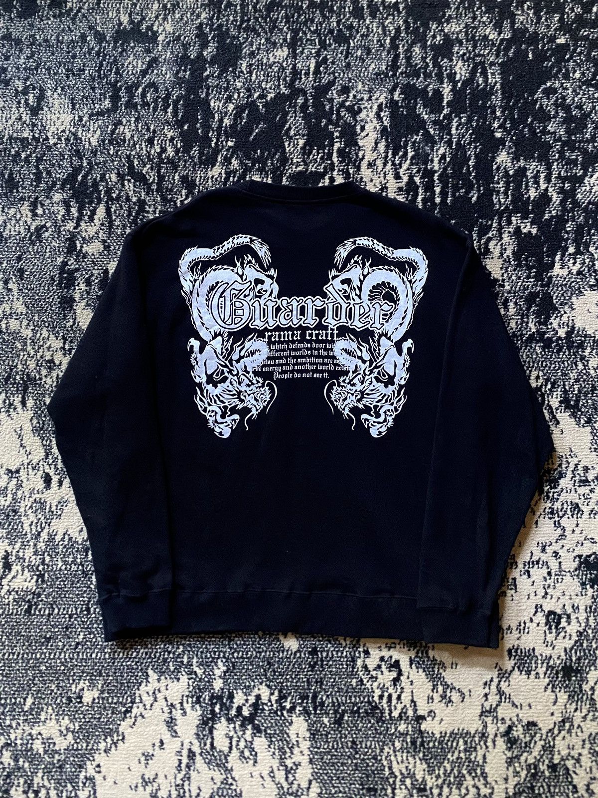If Six Was Nine × Japanese Brand × Le Grande Bleu (L.G.B.) Y2K Ramadrach Sweatshirt Punk Style Size US M / EU 48-50 / 2 - 1 Thumbnail