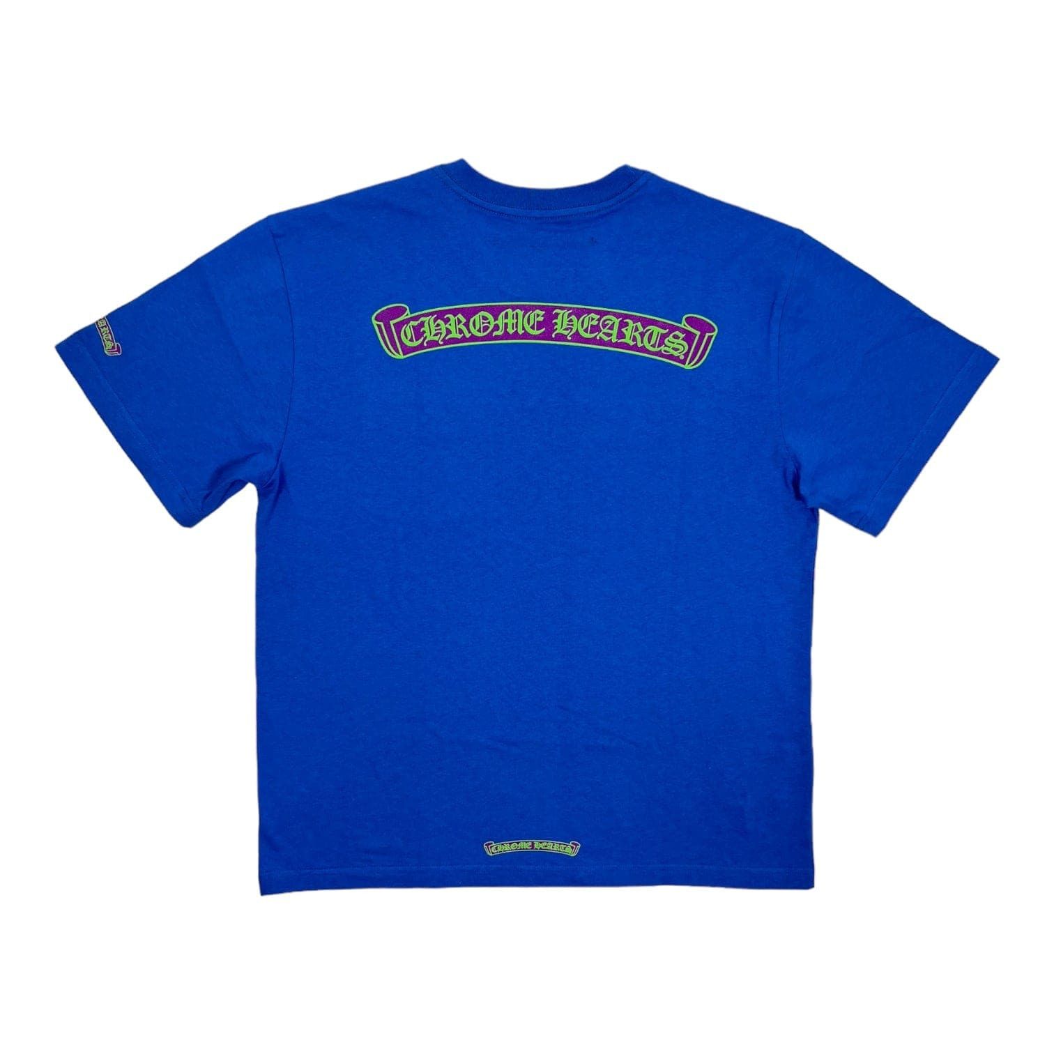 送料込【CHROME HEARTS】SCROLL TEE \"BLUE/JOKER SCROLL\" 送料無料♪【CHROME HEARTS】SCROLL TEE BLUE/JOKER SCROLL