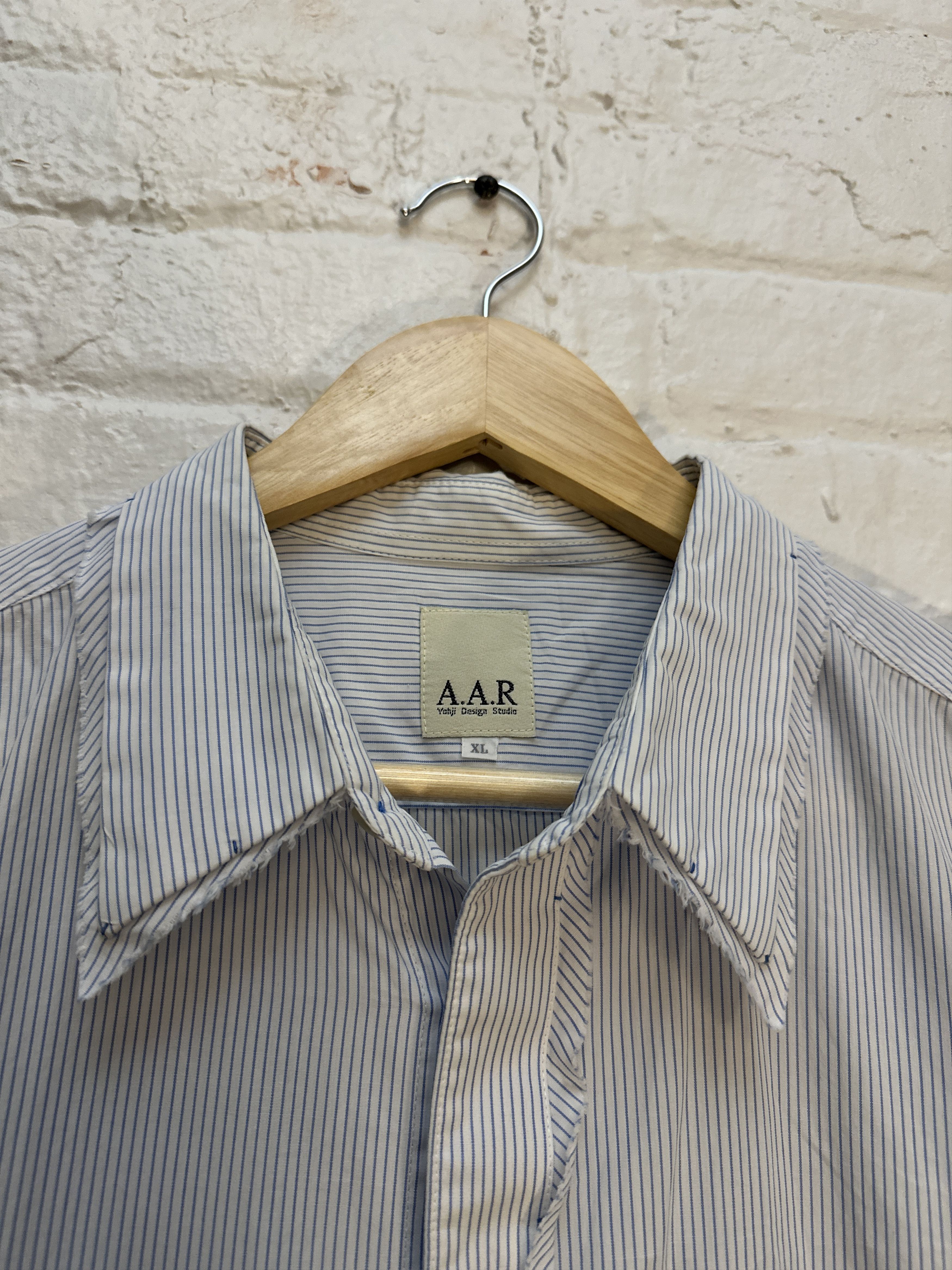 Yohji Yamamoto Yohji Yamamoto AAR Striped Button Up Shirt Size US M / EU 48-50 / 2 - 2 Thumbnail