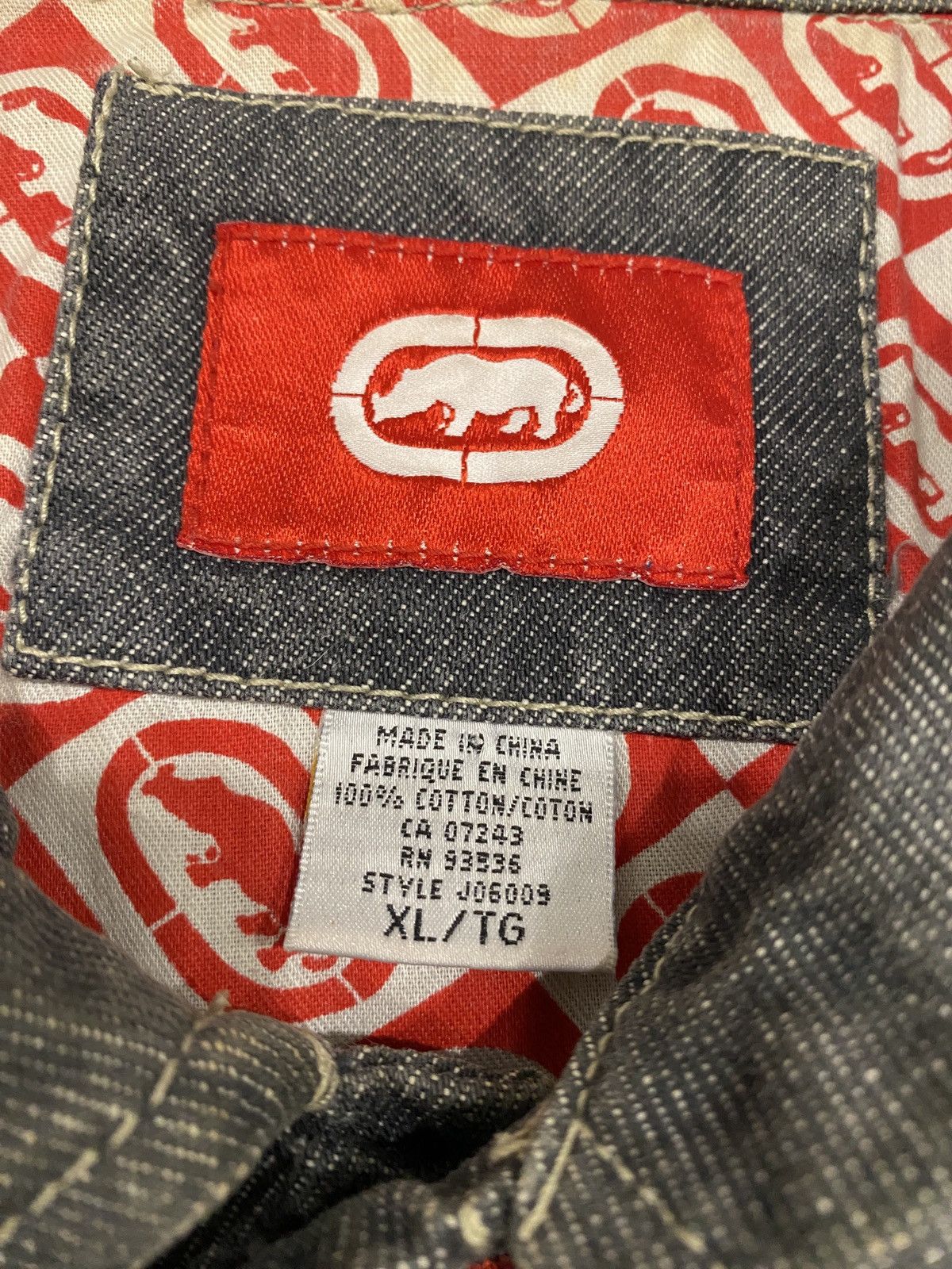Ecko Unltd. Ecko Unltd Complex Sleeve Denim Jacket Baggy Y2K Size US L / EU 52-54 / 3 - 9 Thumbnail