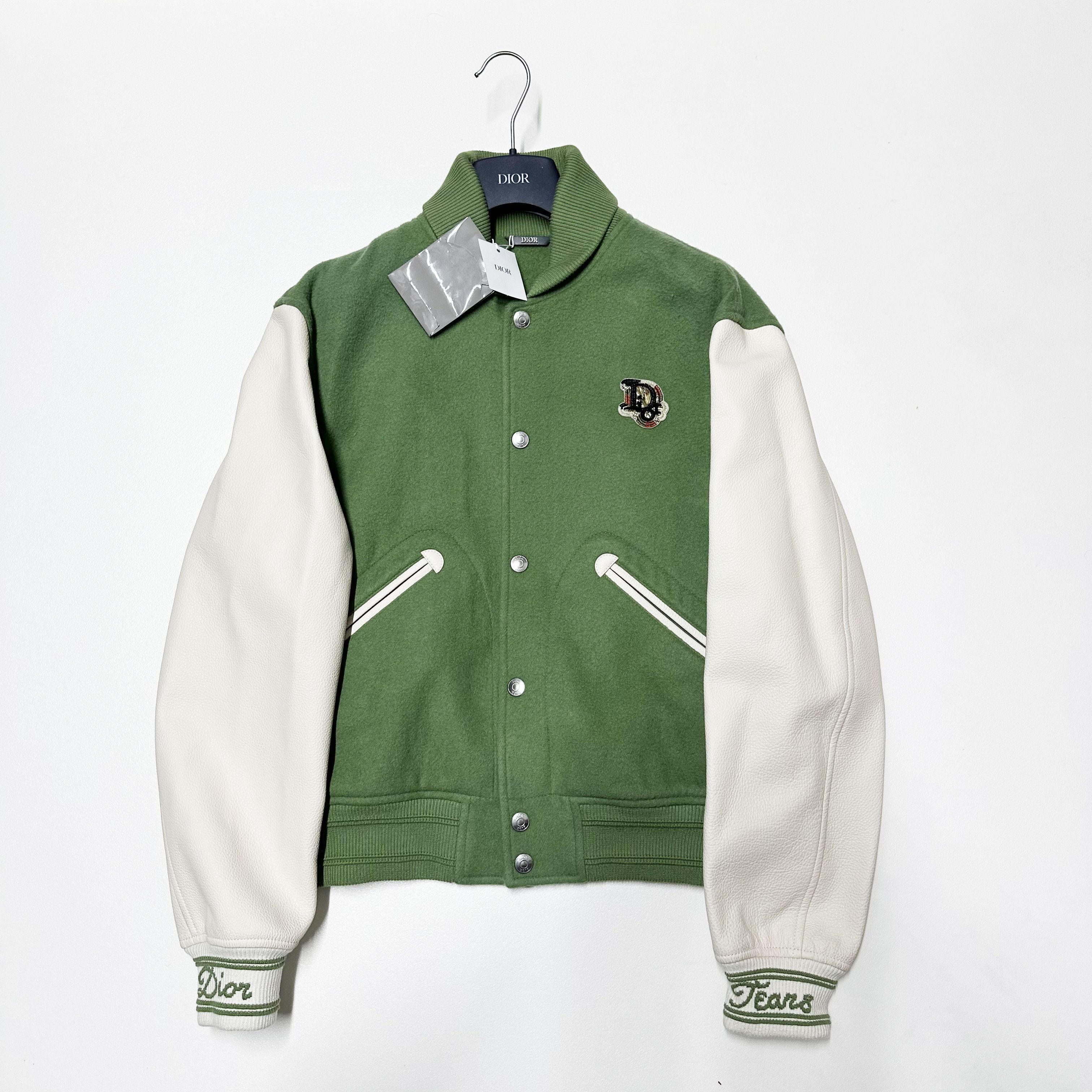 DENIM TEARS × Dior Prada mens L large leather re-nylon black varsity jacket Size US S / EU 44-46 / 1 - 1 Thumbnail