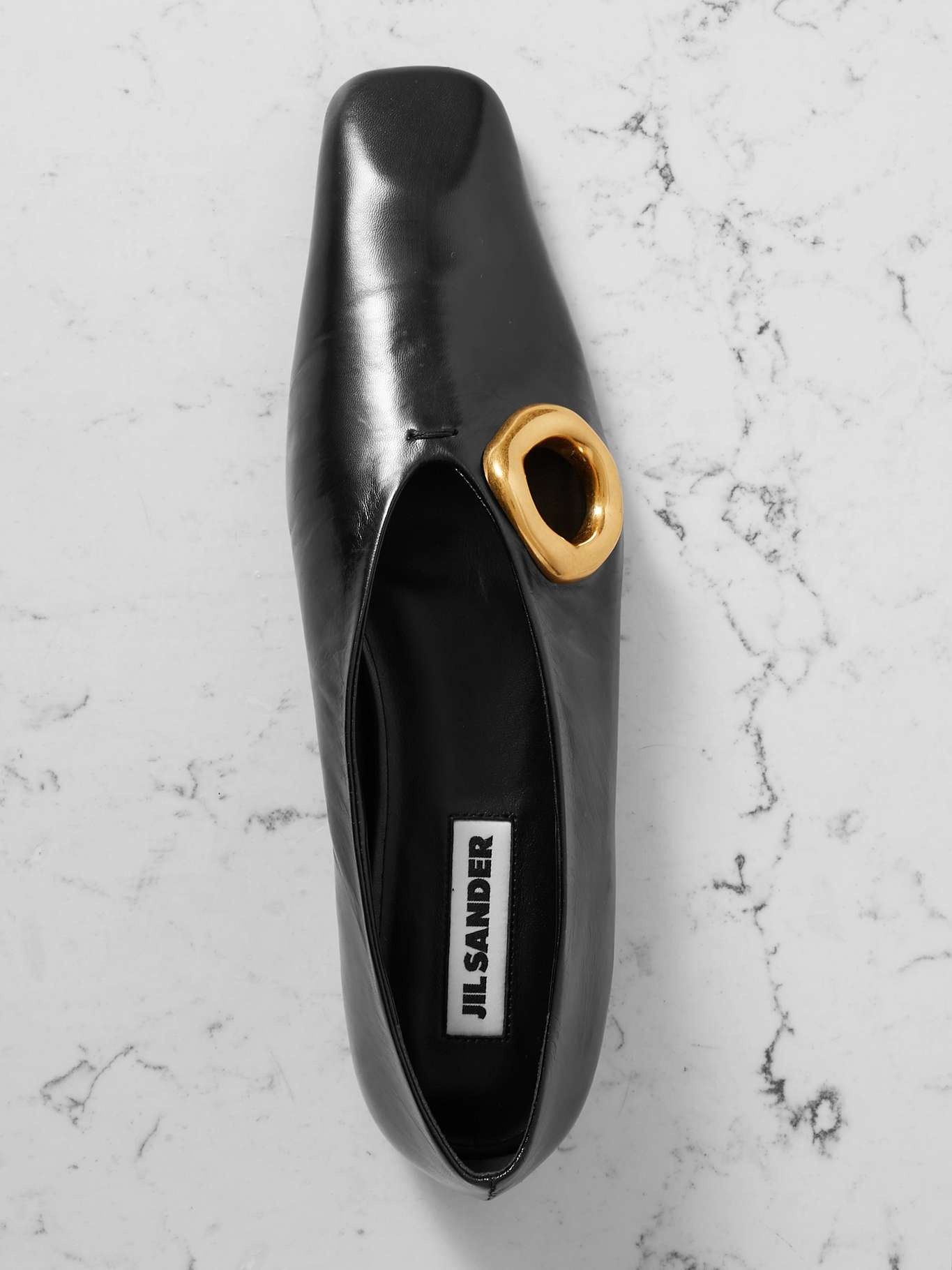 Jil Sander o1mt1gz0625 Embellished Ballet Flats in Black Size US 7 / IT 37 - 5 Thumbnail