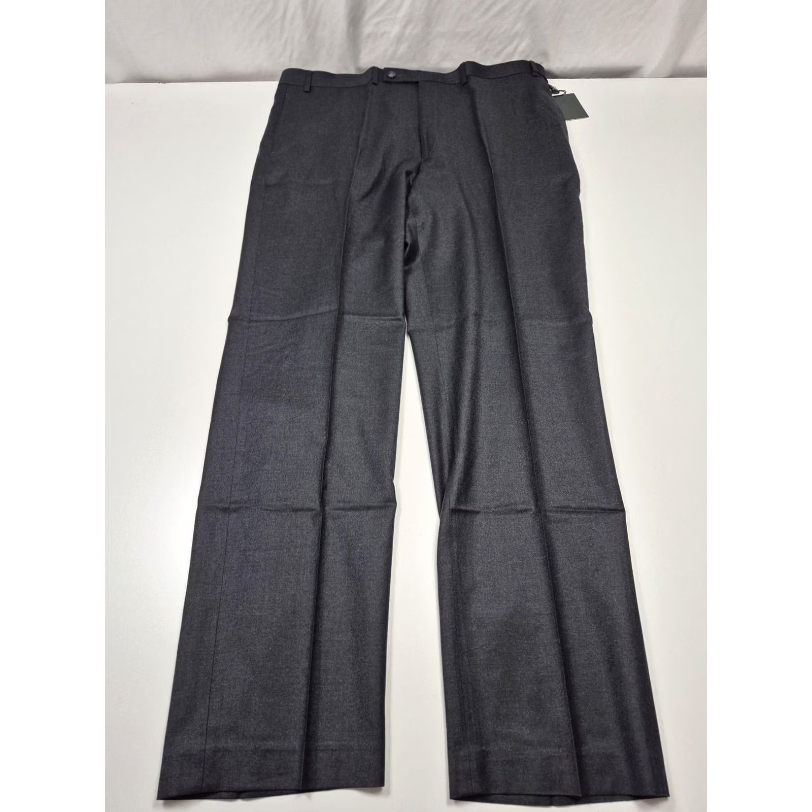 Ralph Lauren Lauren Ralph Dress Mens 40 Gray VTG Pants 40x34 Wool Flat Front NWT Office Size US 40 / EU 56 - 2 Thumbnail