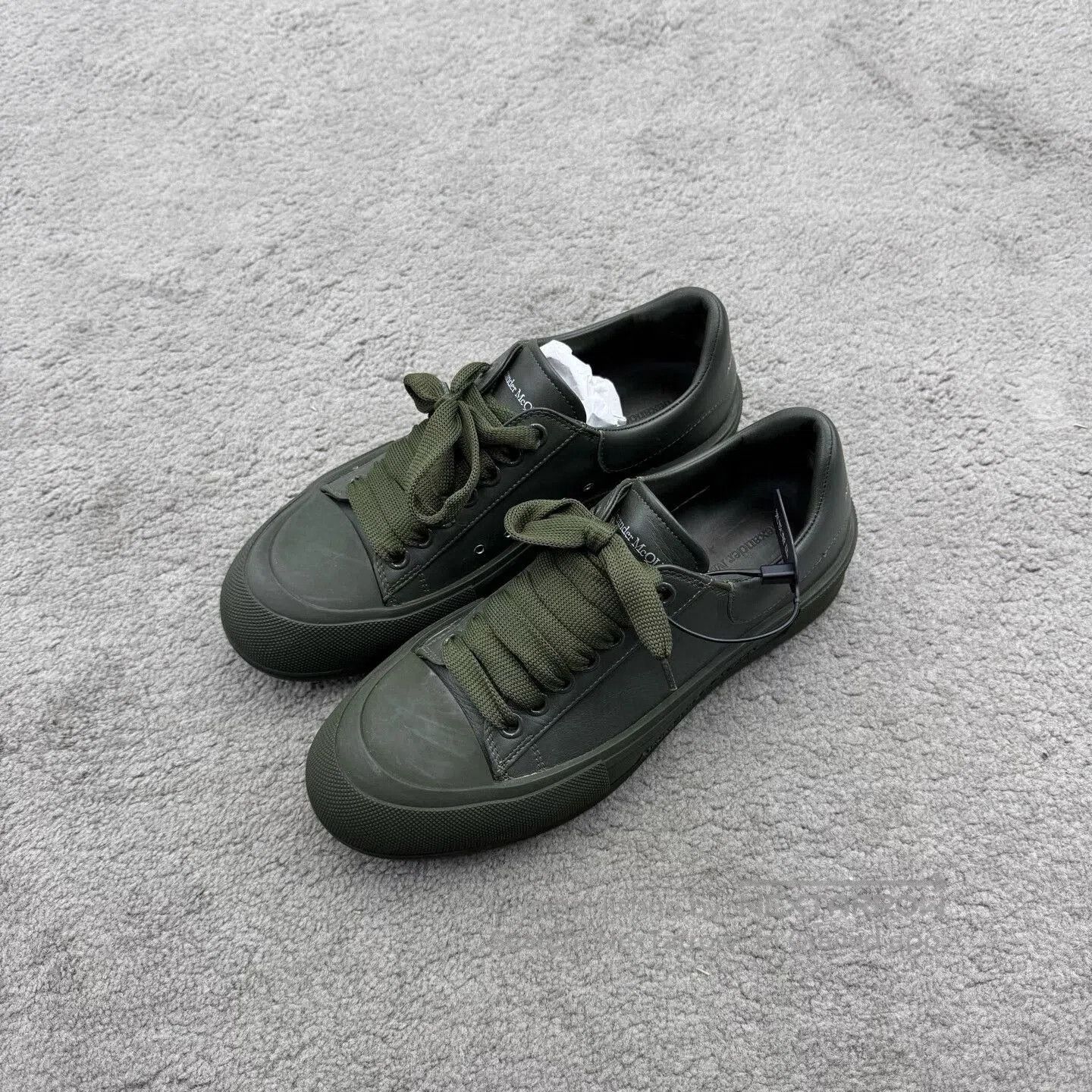 McQ Alexander McQueen McQueen Military Green Sneakers. Size US 8 / EU 41 - 1 Thumbnail