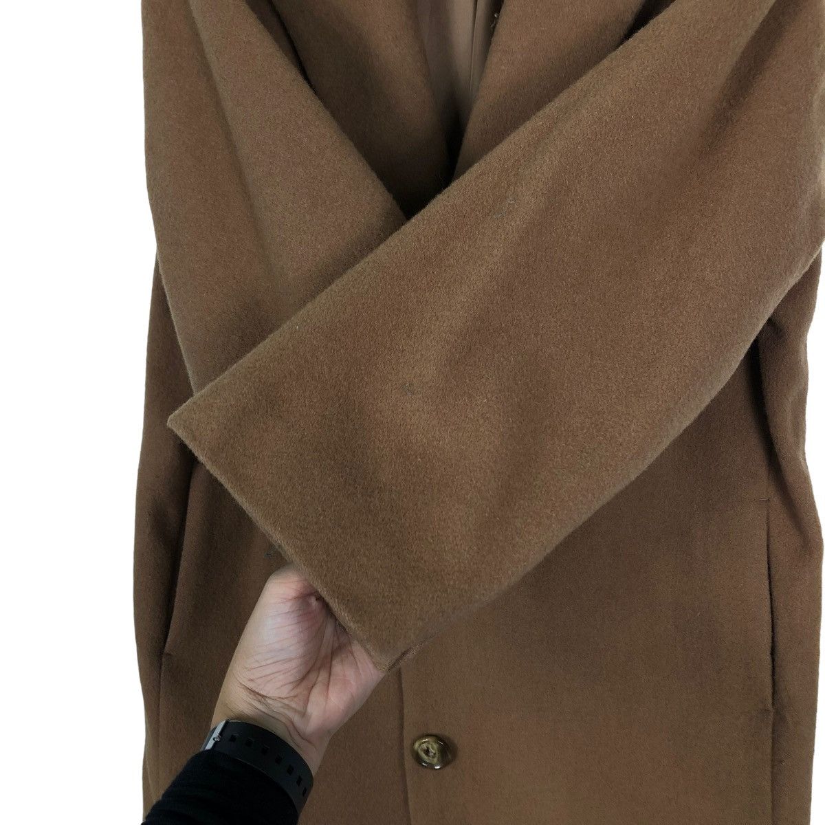 Issey Miyake 🔥Rich Brown - Long Fly Coats Double Breast Wool Avant Garde Size US M / EU 48-50 / 2 - 11 Thumbnail