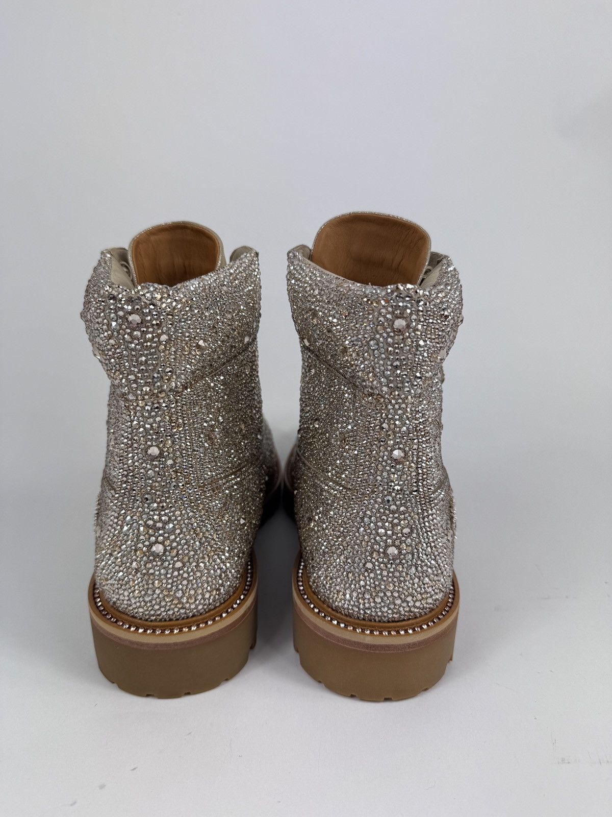 Jimmy Choo 6” ALL-OVER SWAROVSKI CRYSTAL EMBELLISHMENT HIGH-TOP BOOTS Size US 9.5 / EU 42-43 - 3 Thumbnail