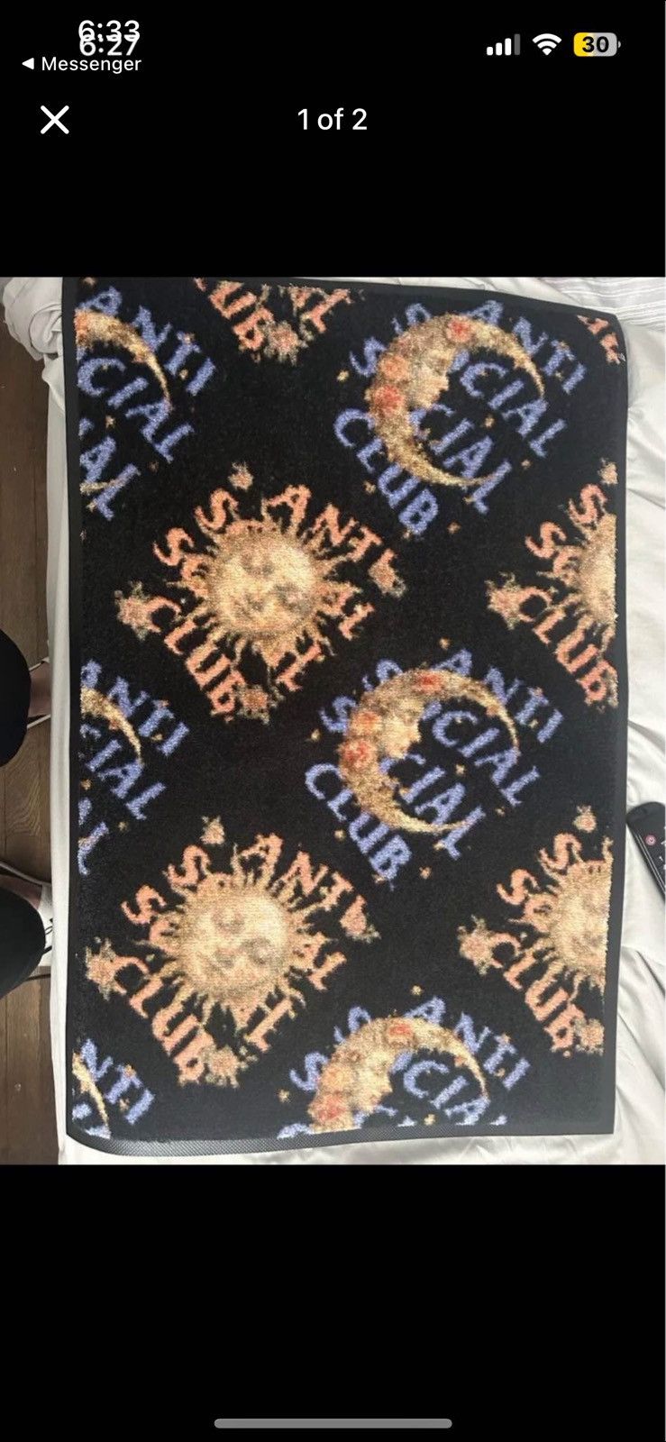 Anti Social Social Club Anti social social club rug Size ONE SIZE - 1 Thumbnail