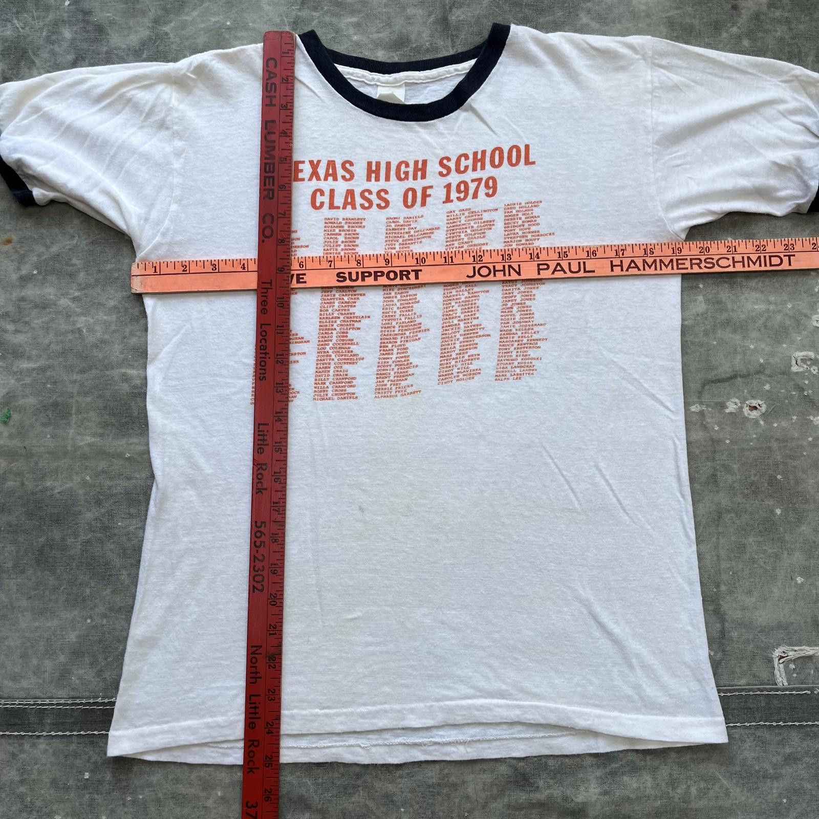 Vintage Vintage 70s Texas High School Class of 1979 Ringer Shirt Size US M / EU 48-50 / 2 - 3 Thumbnail