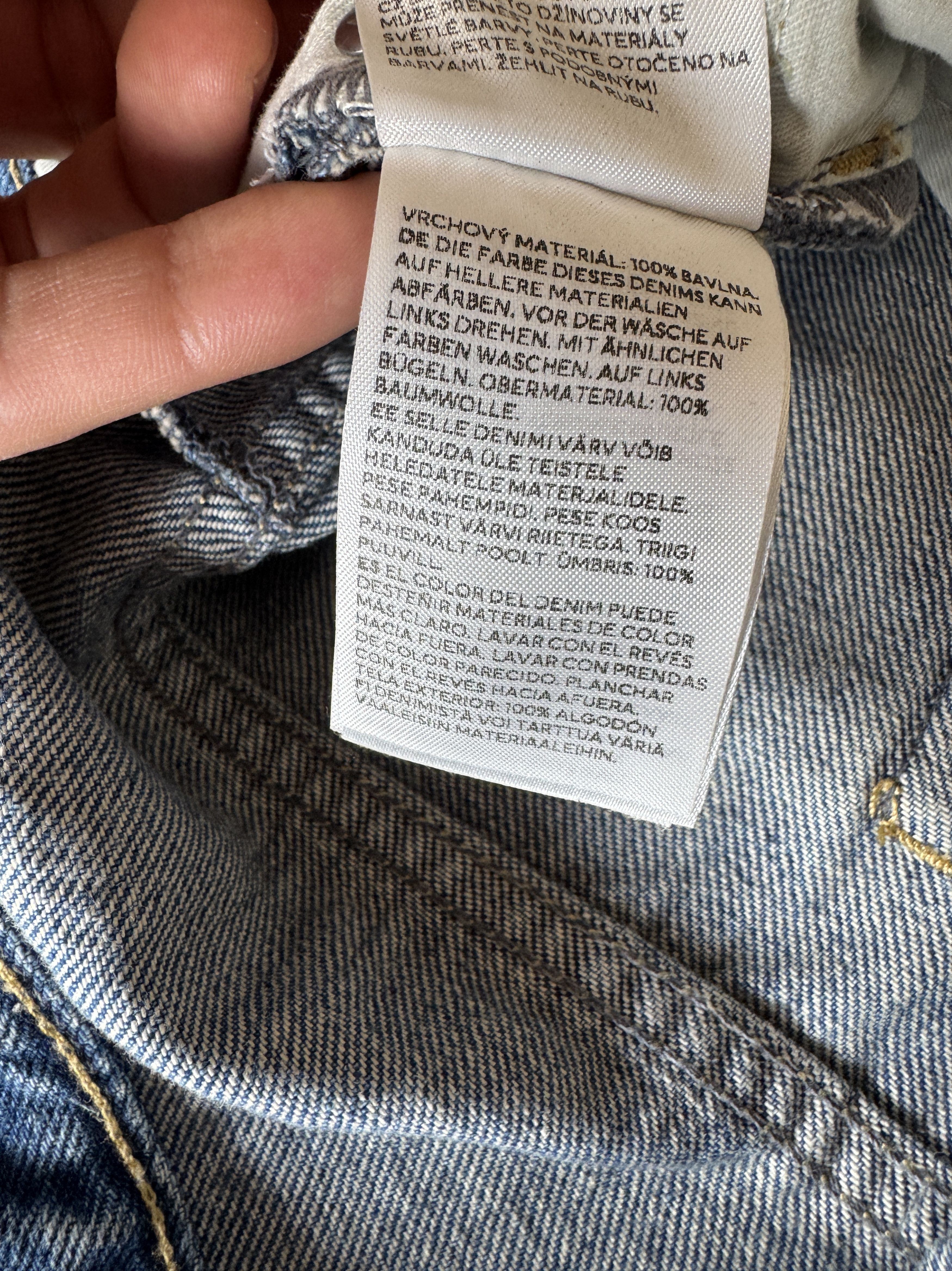 H&M × Jean-Michel Basquiat × Who Decides War Distressed rhinestone graphic jeans Size US 30 / EU 46 - 17 Thumbnail