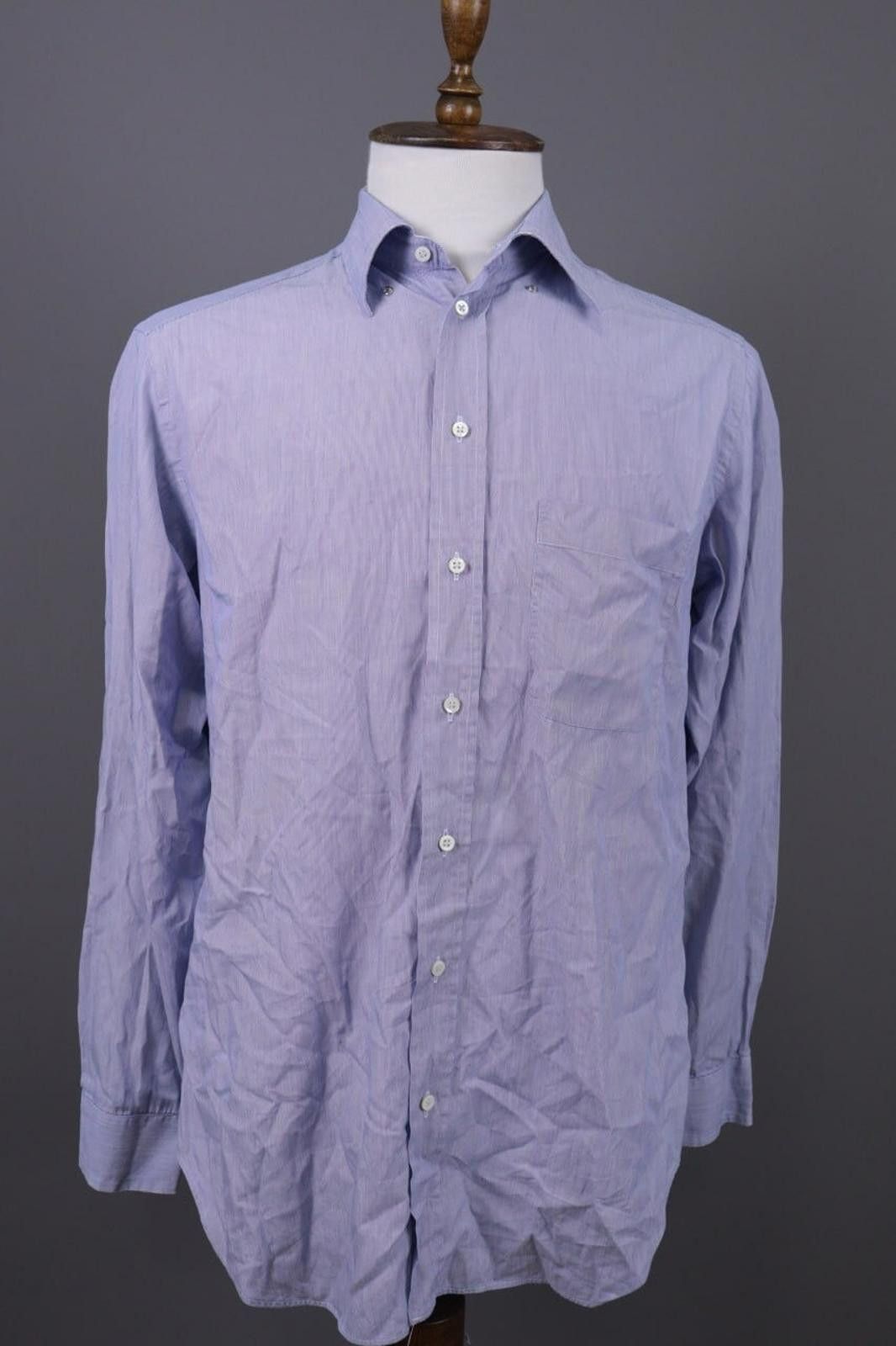 Armani Collezioni Armani Collezioni Blue Button Down Shirt Size 40 / 15 3/4 Size US M / EU 48-50 / 2 - 1 Preview