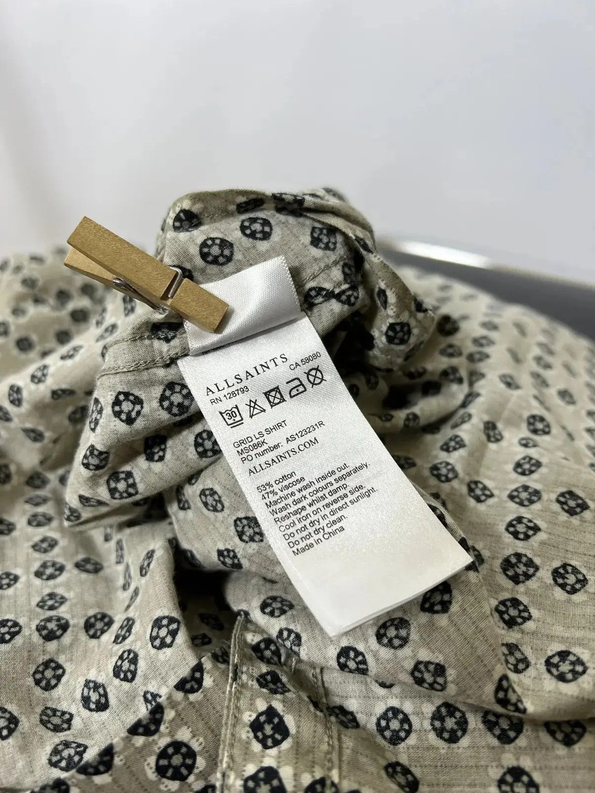Allsaints × Japanese Brand All Saints Grid LS shirt Size US M / EU 48-50 / 2 - 6 Thumbnail