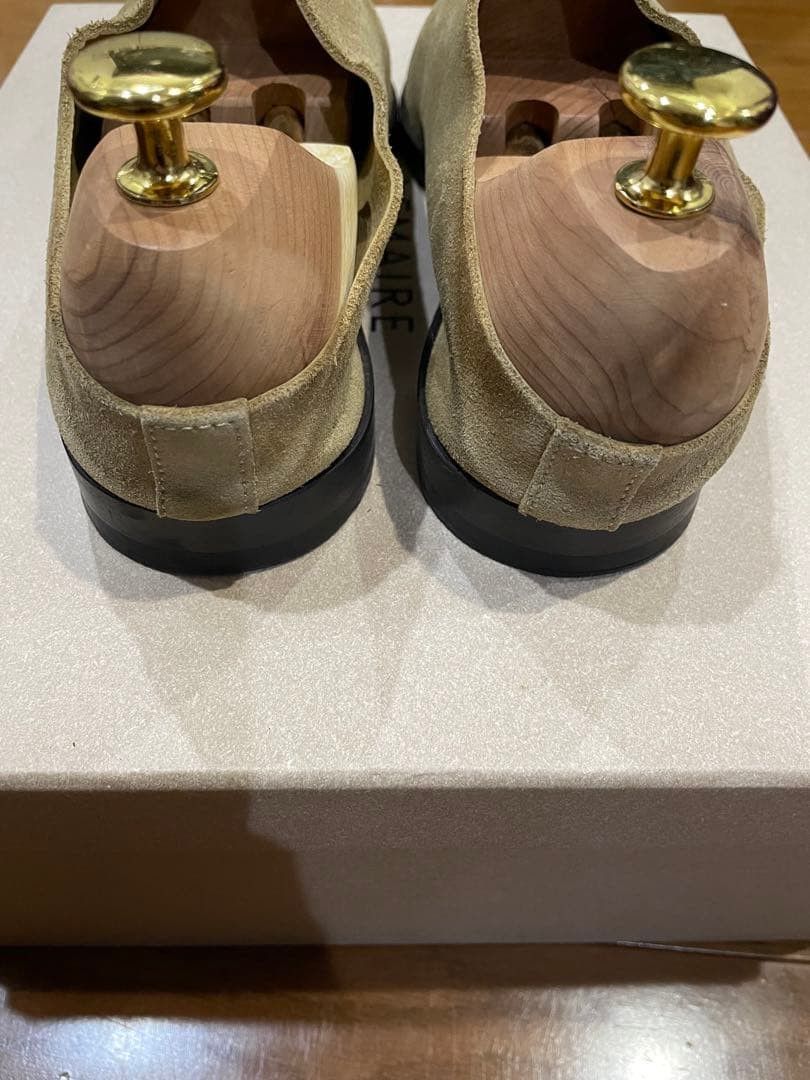 Lemaire LEMAIRE Suede Open-toe Flat Mule Sandals Beige 41 Size US 8 / EU 41 - 5 Thumbnail