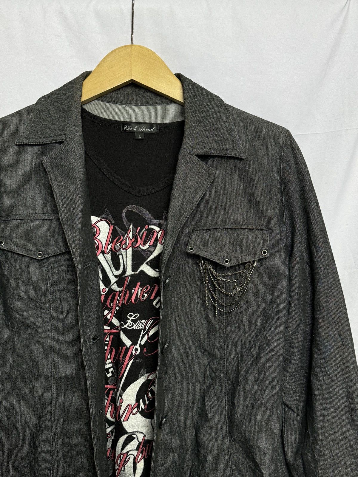 Japanese Brand 14th Chains Pocket Leilian Like Blazer Size US M / EU 48-50 / 2 - 2 Thumbnail
