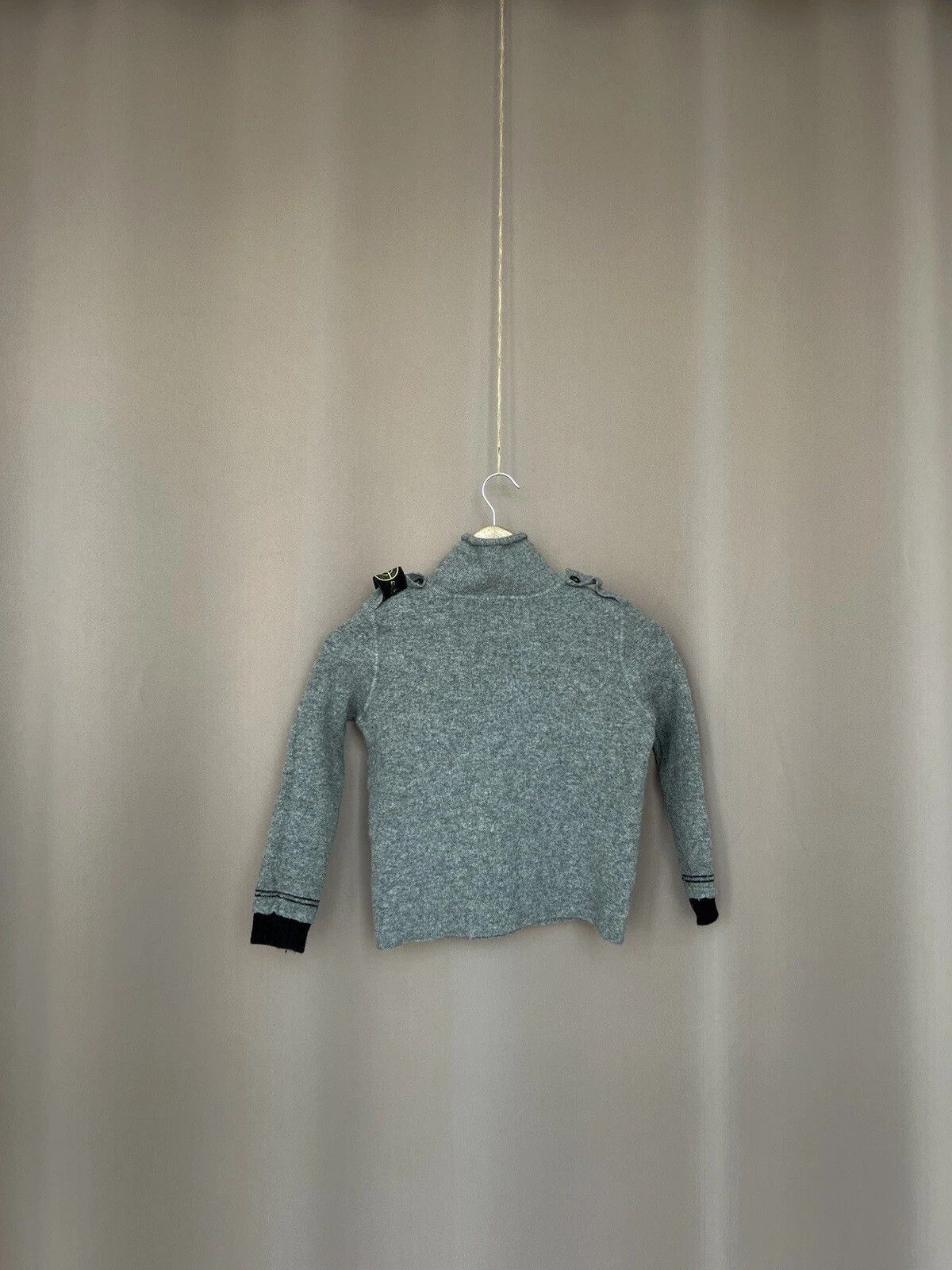 Stone Island Stone Island Junior 1/4 Zip Wool Sweater Kids Size 10/140 Size US XXS / EU 40 - 6 Thumbnail