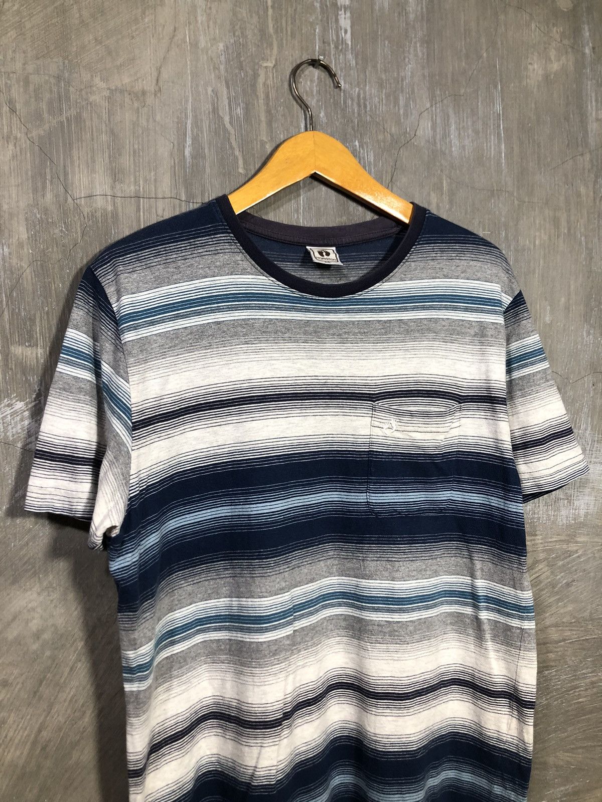 Hang Ten × Japanese Brand Vintage Hangten Stripe Pocket T-shirt Size US L / EU 52-54 / 3 - 2 Thumbnail