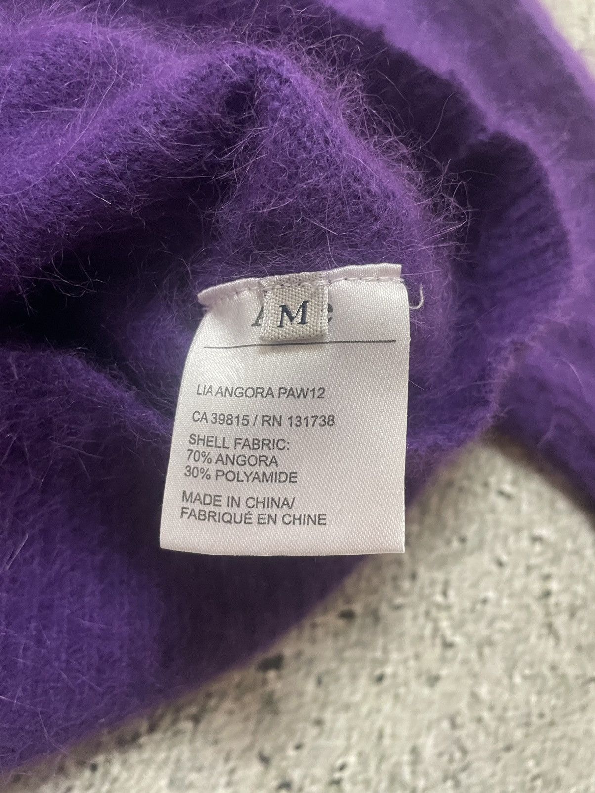 Acne Studios Acne Studios Lia Angora PAW12 sweater purple vintage Size US S / EU 44-46 / 1 - 4 Thumbnail