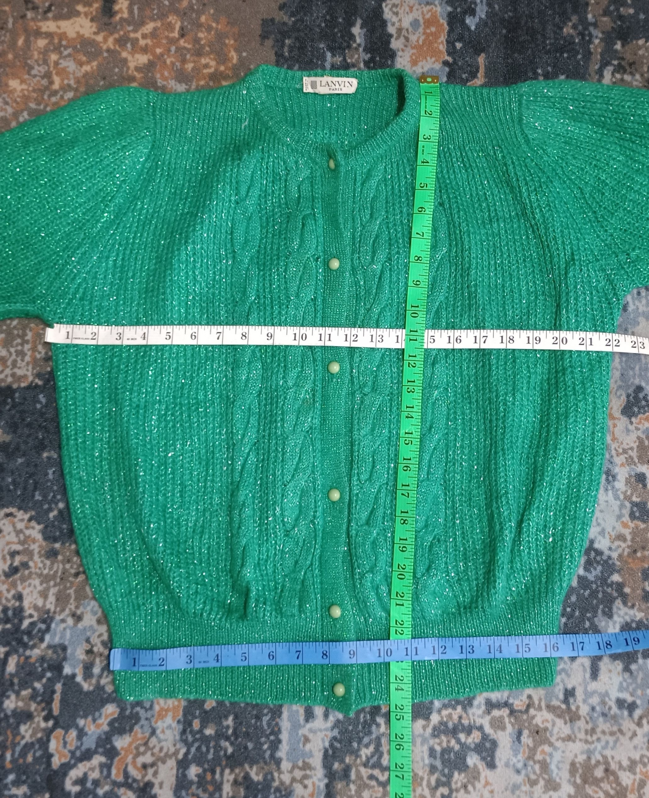Lanvin Rare 70🔥Lanvin Paris Seta Lana Cardigan Size M / US 6-8 / IT 42-44 - 14 Thumbnail