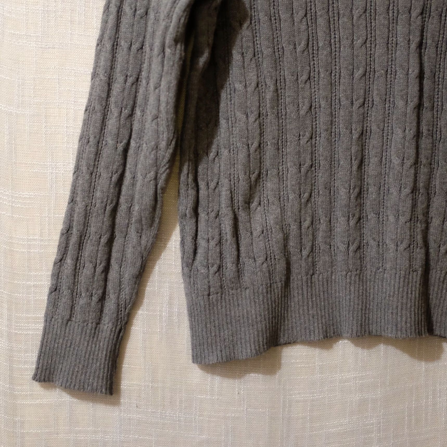 Vintage VINTAGE EUC St. John's Bay Dark Grey Cable Knit Turtle Neck Sweater Womens XL #A14-6 Size XL / US 12-14 / IT 48-50 - 7 Thumbnail