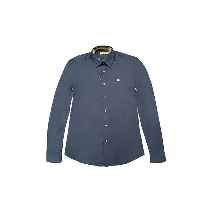 Burberry Burberry Men's Navy Long Sleeve Shirt-2507