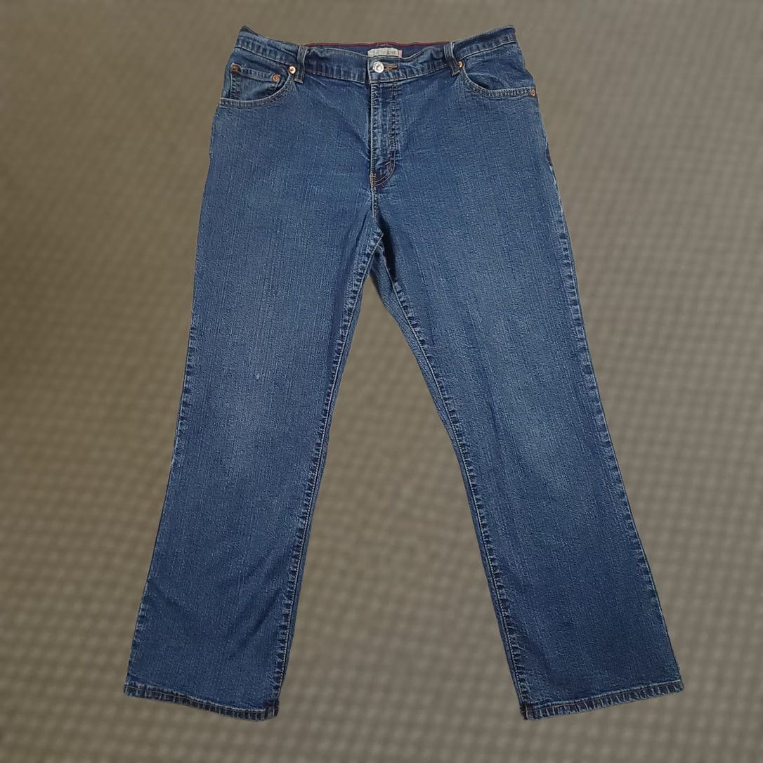 Levi's Levi's 550 Relaxed Bootcut Jeans Womens 16 Regular Blue Denim Stretch 2000s Vintage? Size 38" / US 16 / IT 52 - 1 Thumbnail