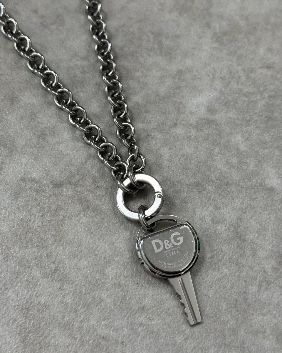 Dolce & Gabbana Dolce & Gabbana Stainless Steel Crystal Key Pendant Watch Size ONE SIZE - 6 Thumbnail