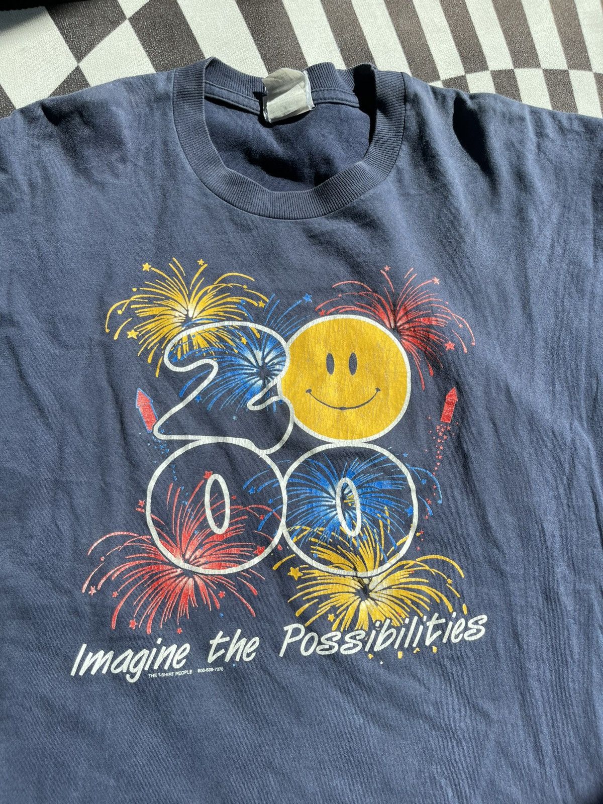 Vintage Vintage 2000 Smiley "Imagine the Possibilities" Y2K Size US L / EU 52-54 / 3 - 4 Thumbnail