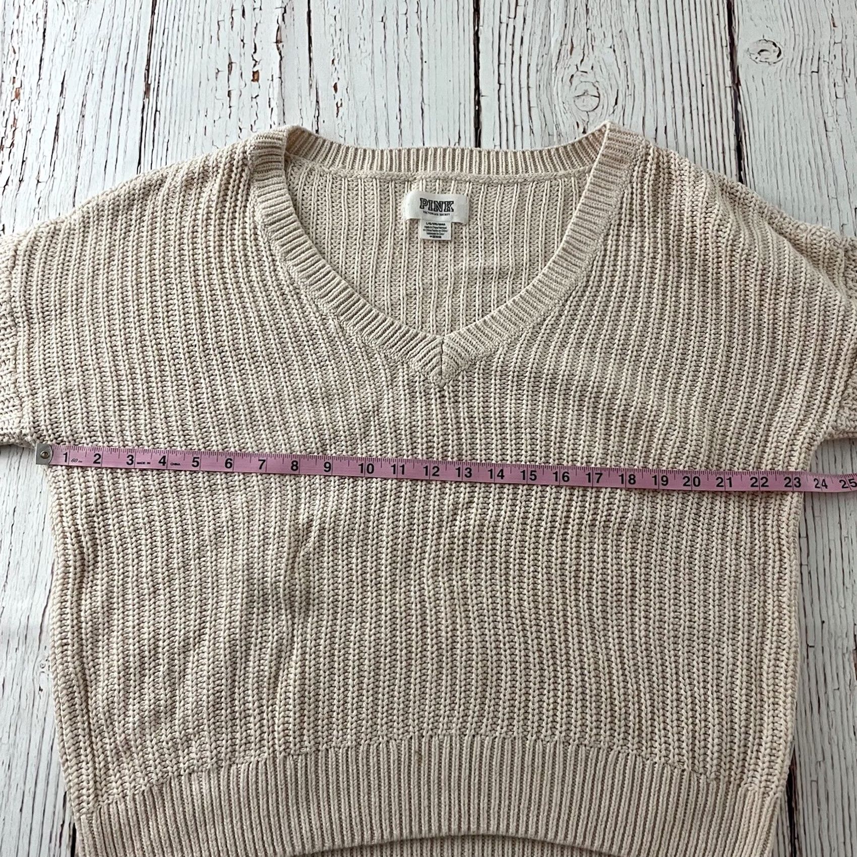 Victoria's Secret Victoria's Secret PINK Pullover Sweater Women Large V-Neck Pink 90s? No, 2000s? Size L / US 10 / IT 46 - 4 Thumbnail