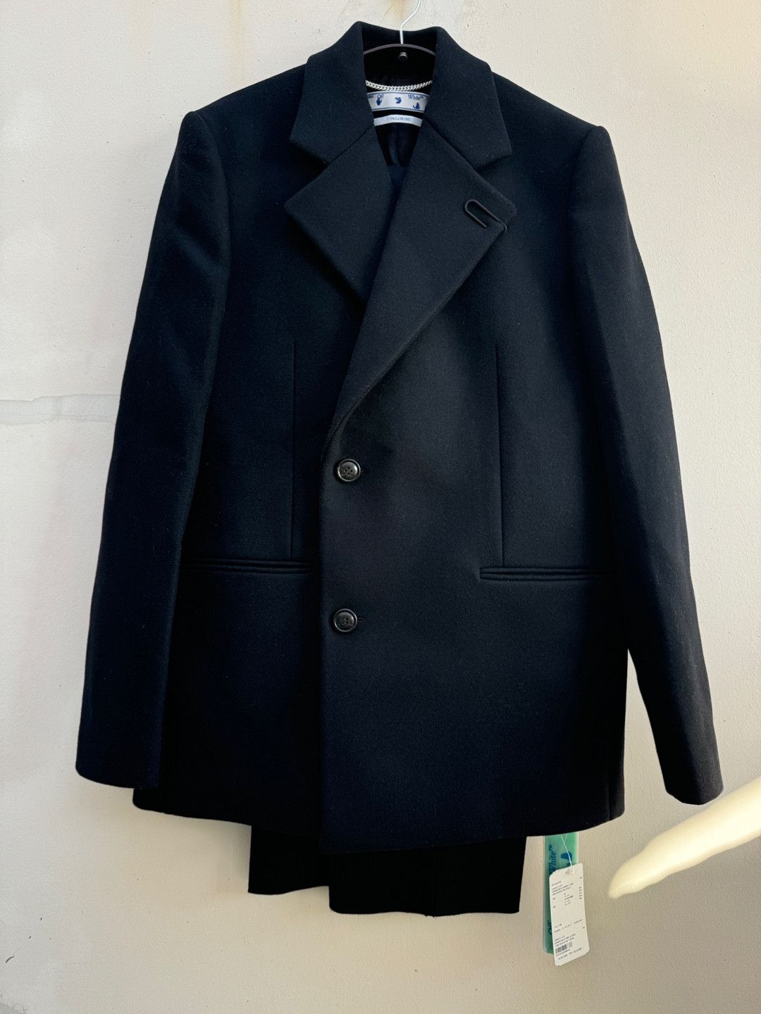 Off-White × Virgil Abloh TAILORING Double-breasted Wool Jacket 