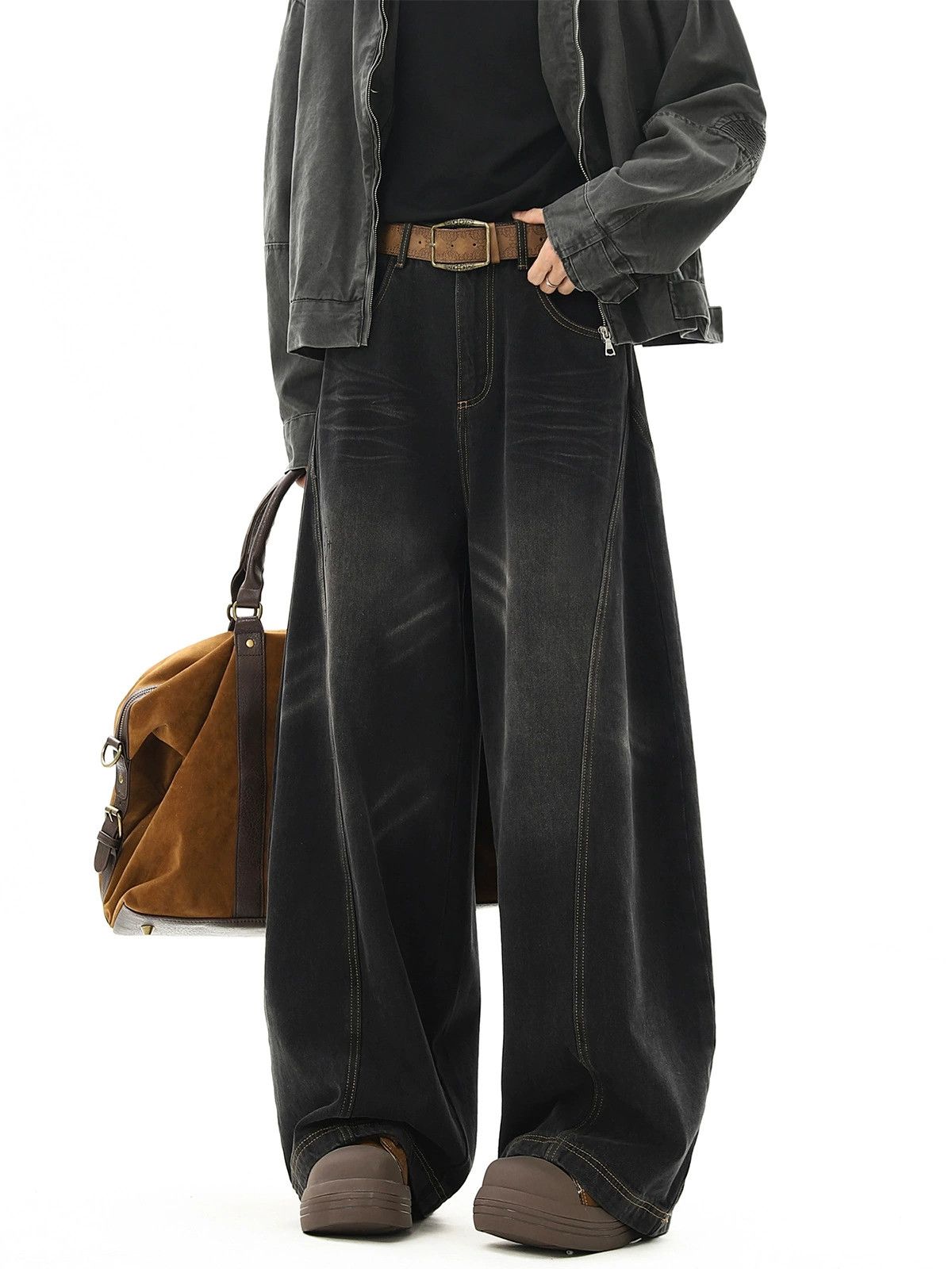 Jean Retro whisker men's cleanfit straight scimitar jeans Size US 32 / EU 48 - 2 Thumbnail