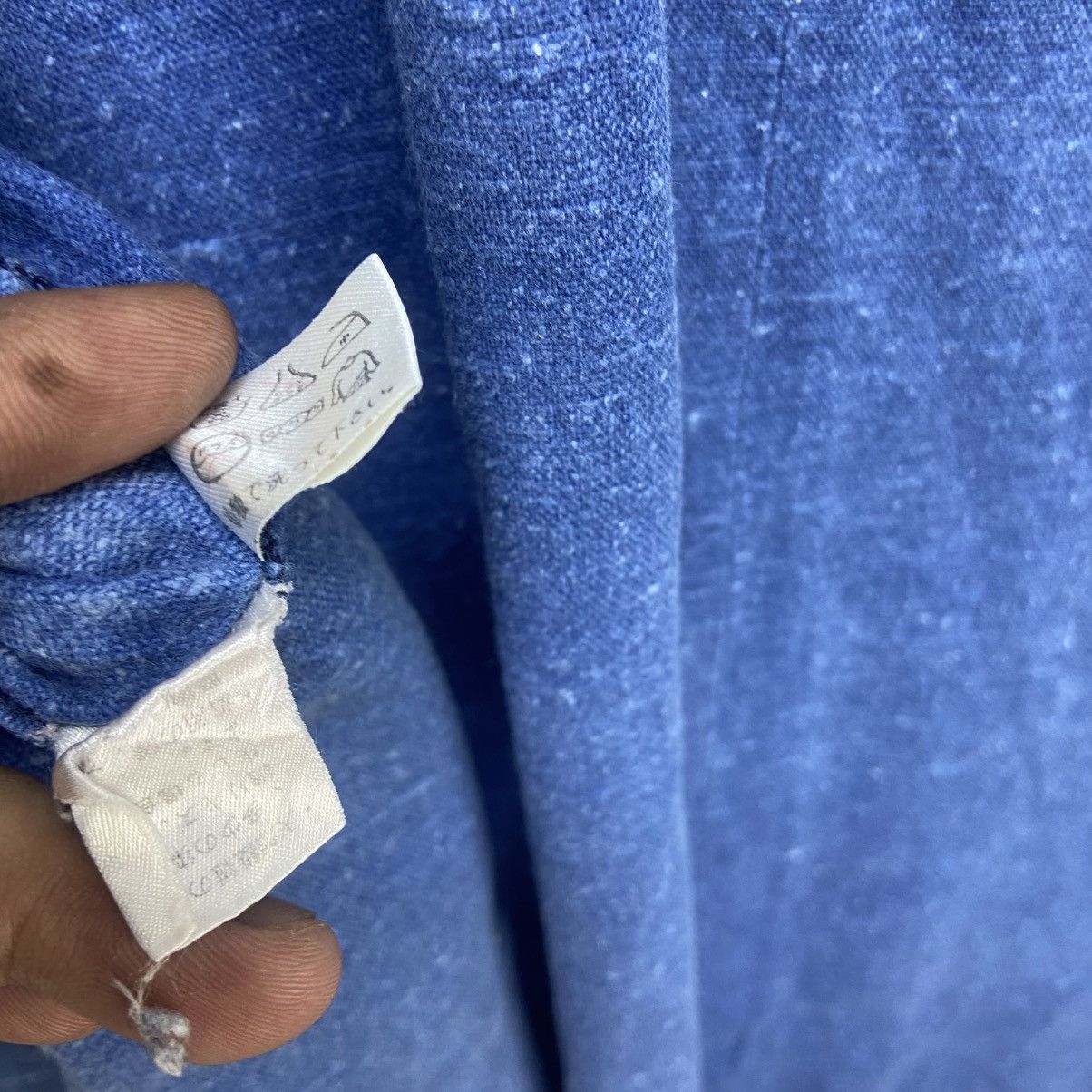 Japanese Brand Vintage Japanese Traditional Indigo Sleeveless Buttonless Size US L / EU 52-54 / 3 - 18 Thumbnail