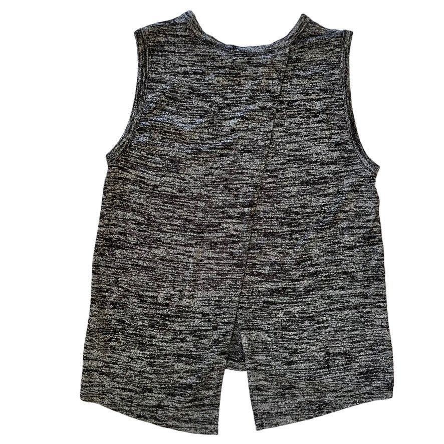 Rag & Bone Rag & Bone Nicole Heather Black Open Sleeveless Tank Top Size S / US 4 / IT 40 - 2 Thumbnail
