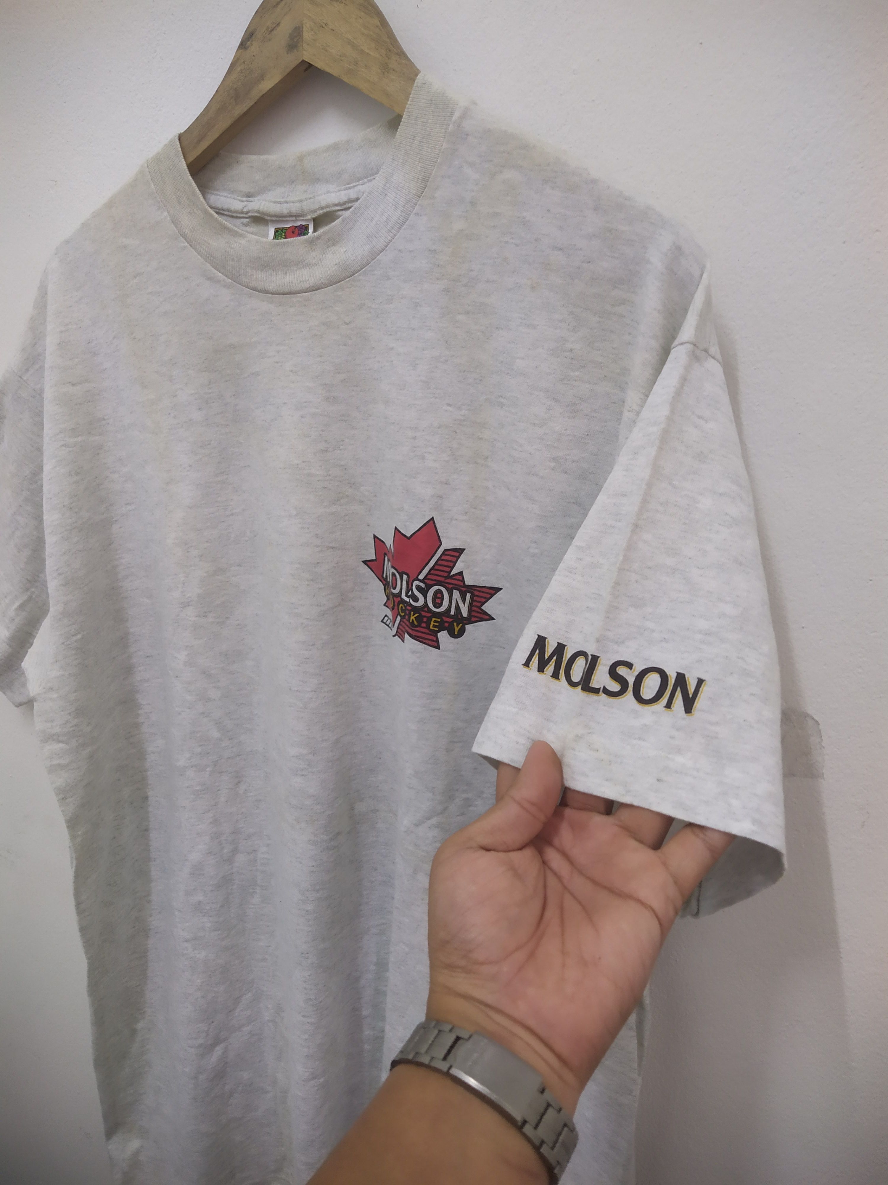Vintage Vintage 90s Molson Ice Beer The True Taste of Hockey Size US XL / EU 56 / 4 - 5 Thumbnail