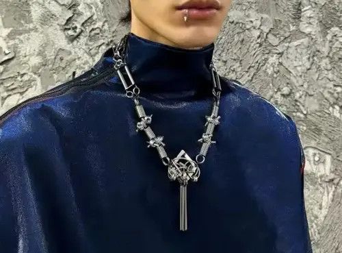 Jewelry Hardcore Mechanical Heavy Industry Punk Style Necklace Size ONE SIZE - 6 Thumbnail