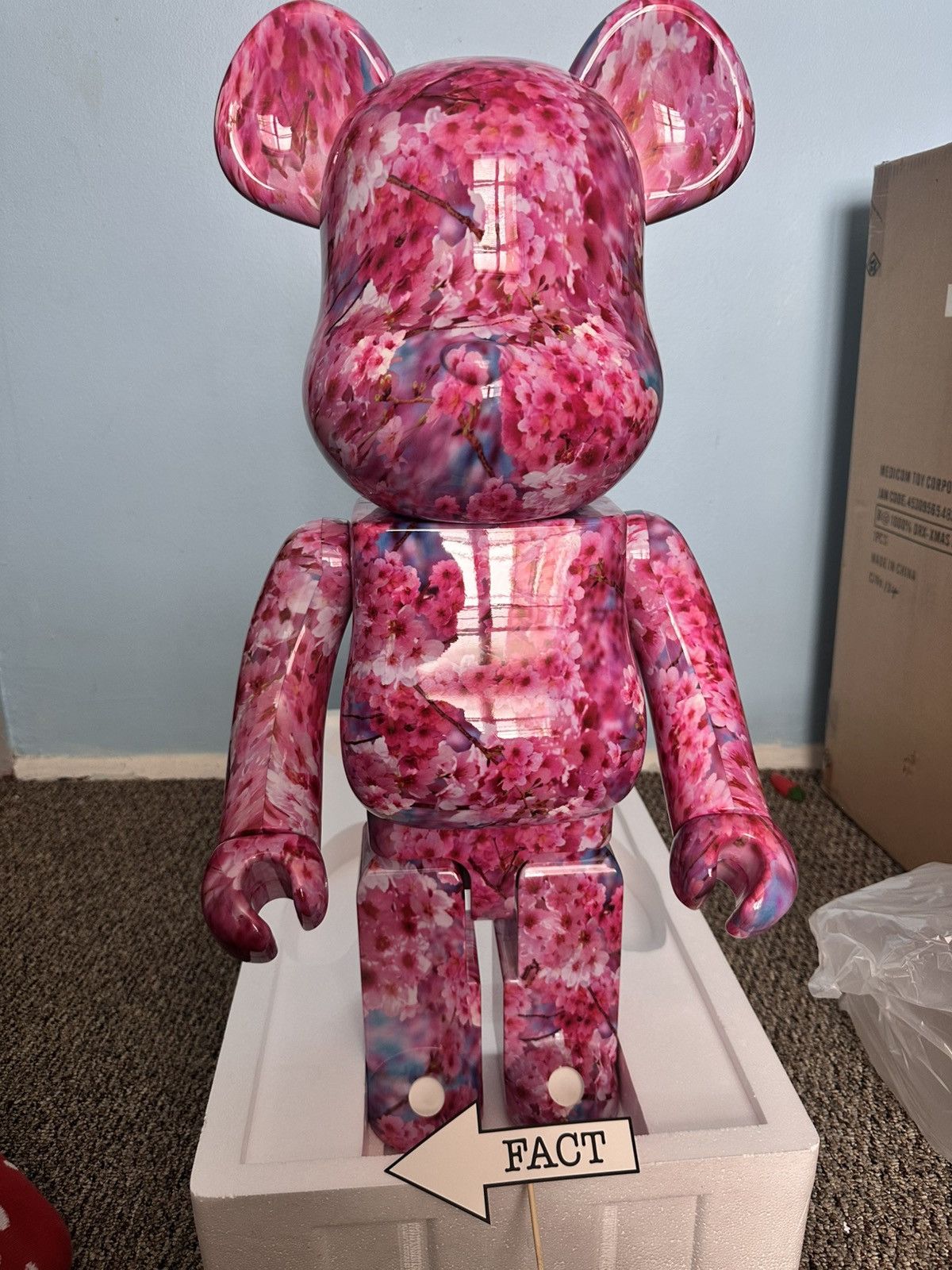 Medicom Toy Medicom Toy Bearbrick 1000% Mika Ninagawa Cherry Blossom Size ONE SIZE - 3 Thumbnail