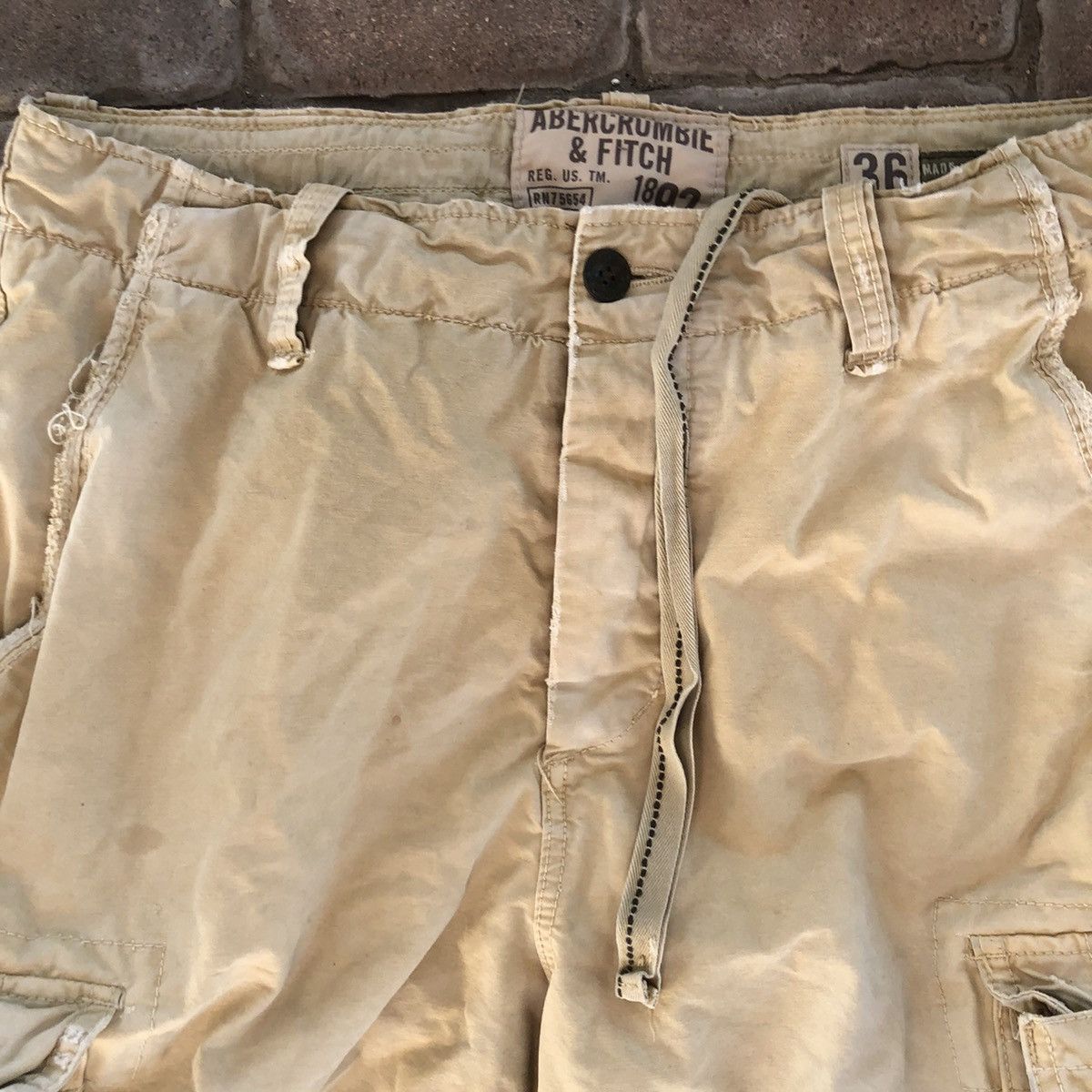 Abercrombie & Fitch Abercrombie & Fitch Cargo Mens 36 Khaki Military Y2K Baggy Size US 36 / EU 52 - 4 Thumbnail