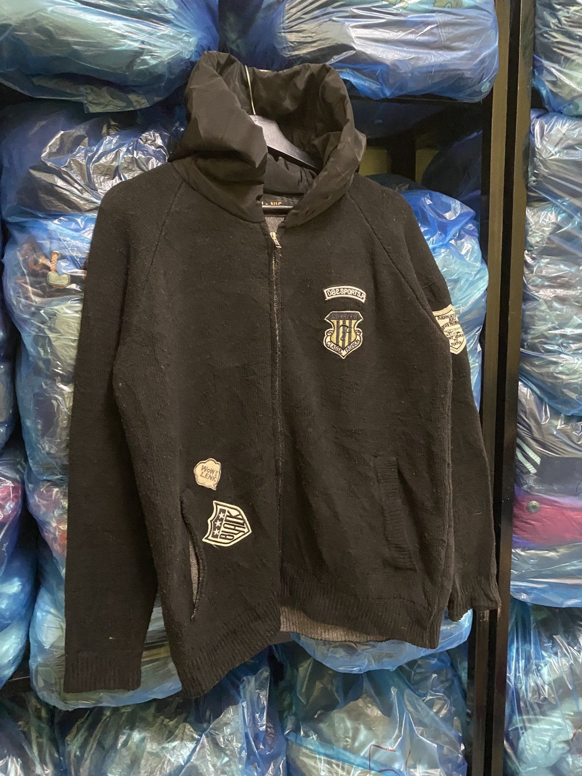The Real McCoy's VINTAGE Y2K MCCOY KNIT HOODIE Size US M / EU 48-50 / 2 - 3 Thumbnail