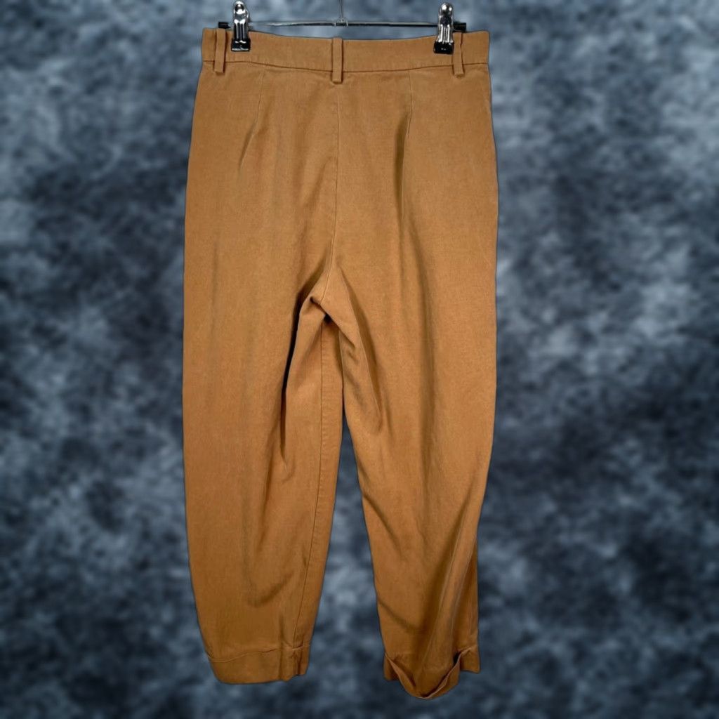 Everlane Everlane Pants Womens 0 Tan Pleated High-Waist Trousers Straight Leg Dress Pants Womens Size 25" / US 0 / IT 36 - 1 Thumbnail