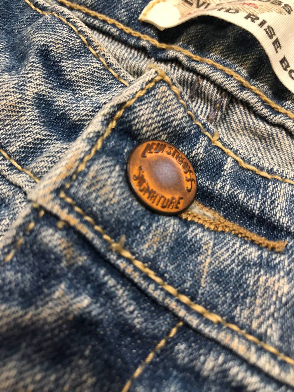 Levi's logo jeans pants Levi's crazy Y2K vintage streetwear Size 38" / US 16 / IT 52 - 5 Thumbnail