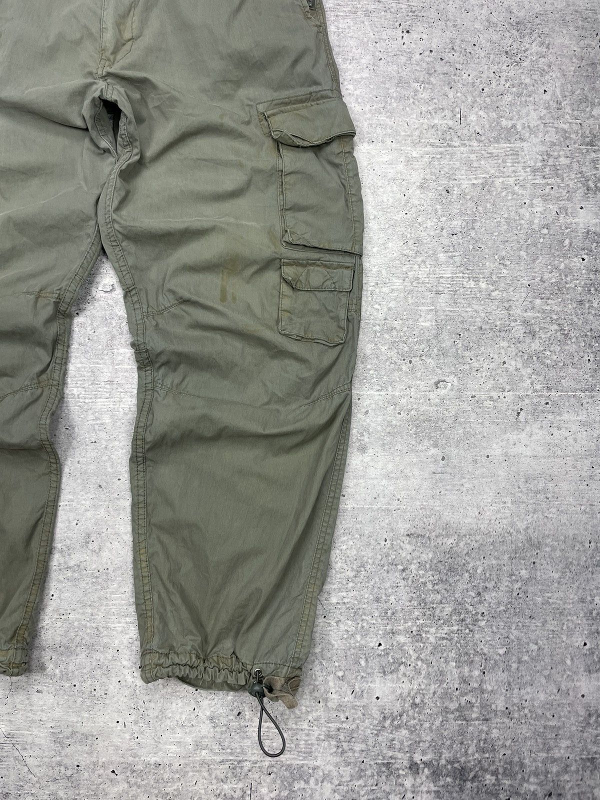 Japanese Brand × Vintage Vintage Y2K Japanese Style Distressed Faded Cargo Pants Size US 34 / EU 50 - 3 Thumbnail