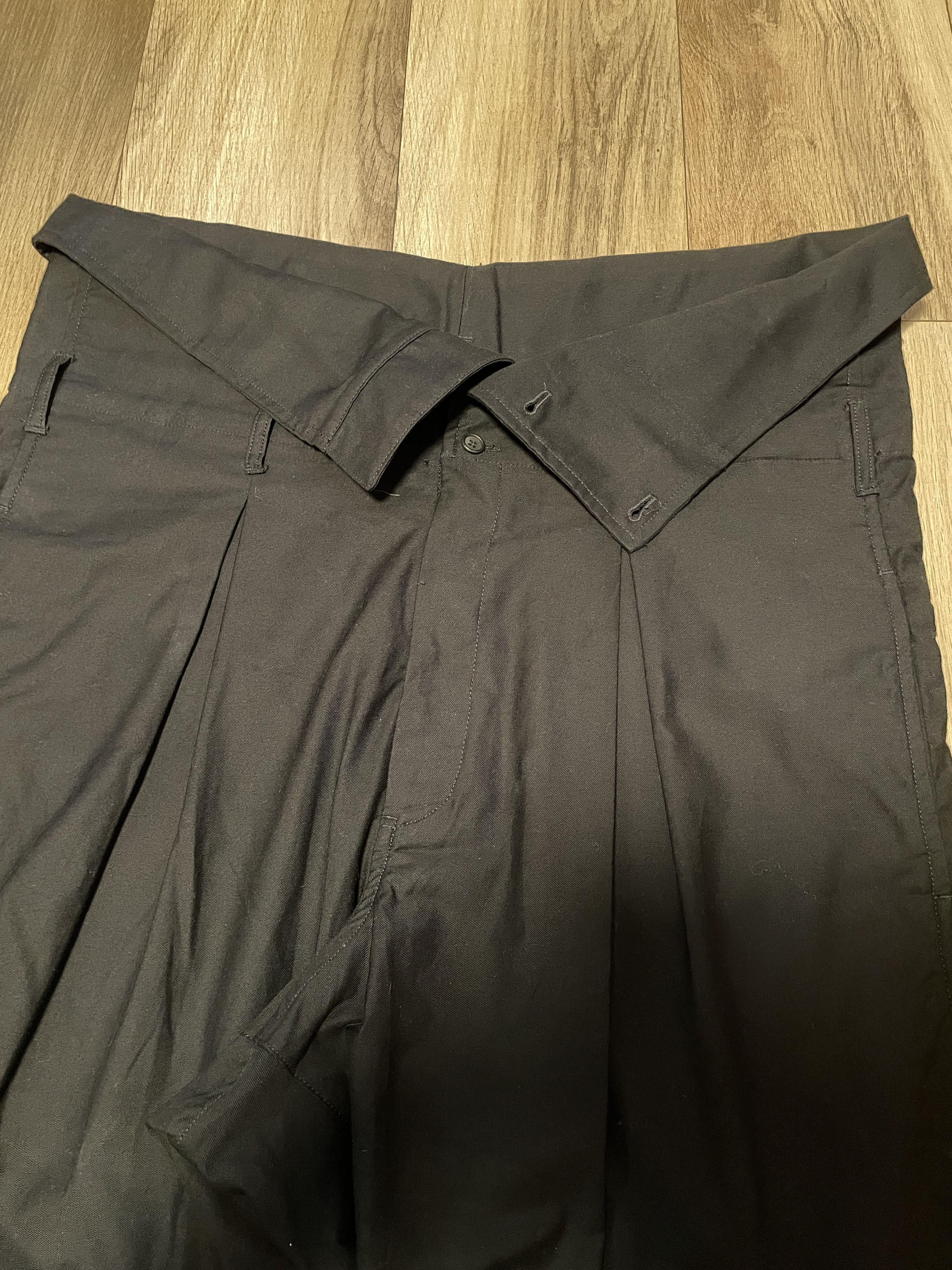 Yohji Yamamoto Yohji Yamamoto Pour Homme Hi-Waist Cropper Pants Size US 32 / EU 48 - 10 Thumbnail