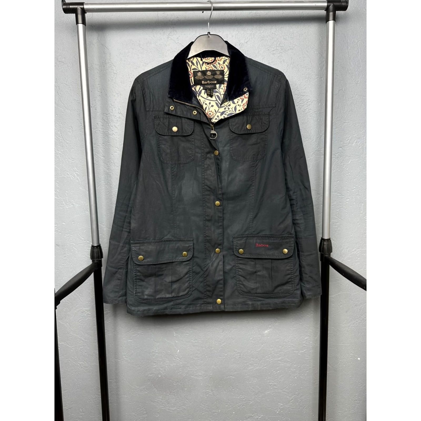 Barbour Barbour Jacket Womens Emma Wax Waxed Morris & Co Size UK 18 XL Multicolor Waxed Jacket Womens XL Barbour Size XL / US 12-14 / IT 48-50 - 2 Thumbnail