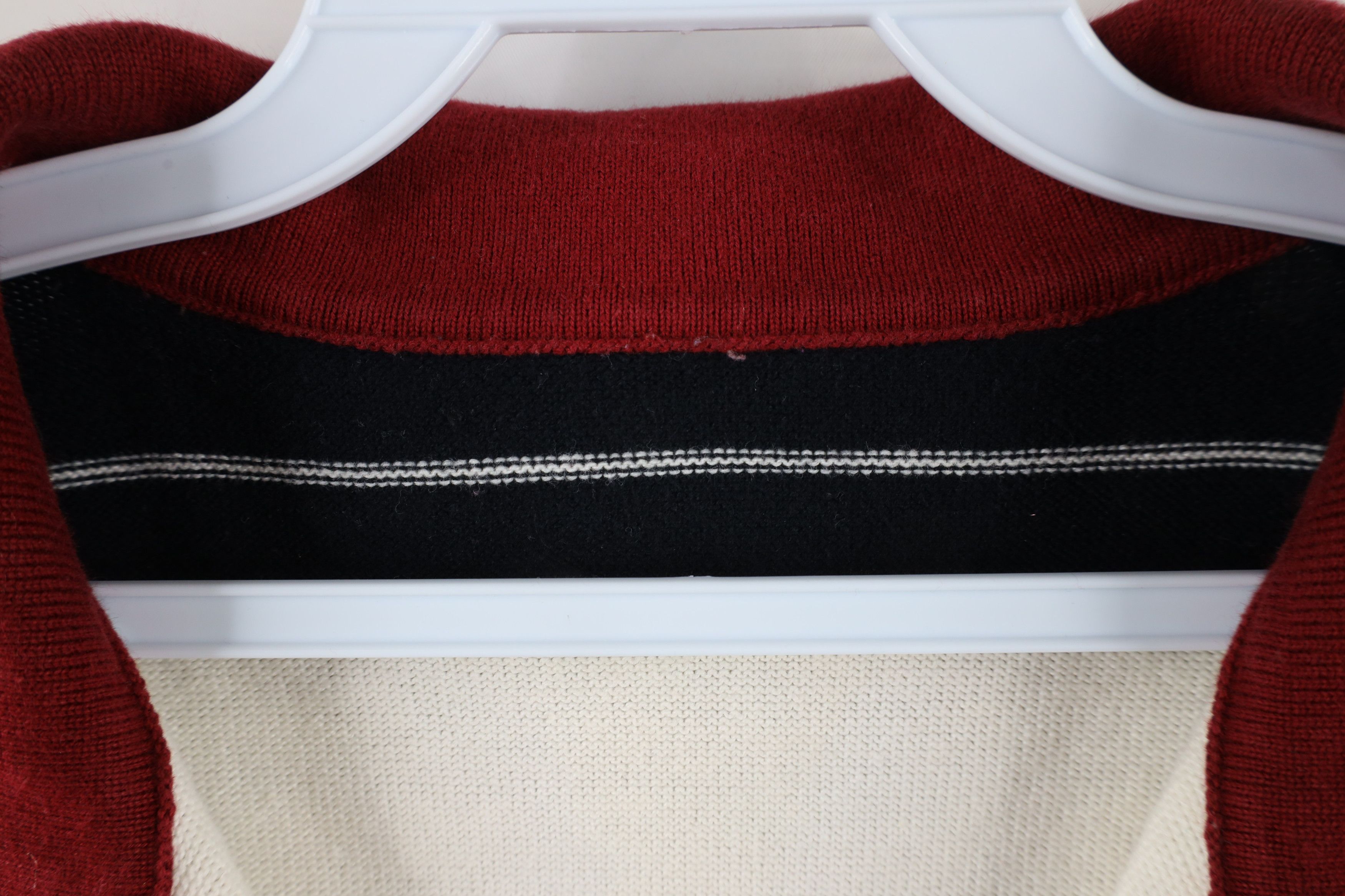 Vintage Vintage 90s Streetwear Block Knit Collared Pullover Polo Size US M / EU 48-50 / 2 - 4 Thumbnail