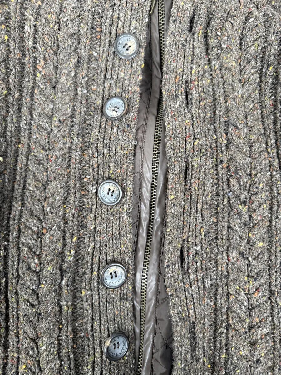 Dolce & Gabbana AW2008 Dolce & Gabbana Khaki Wool Layered Fur Collar Jacket Size US M / EU 48-50 / 2 - 14 Thumbnail