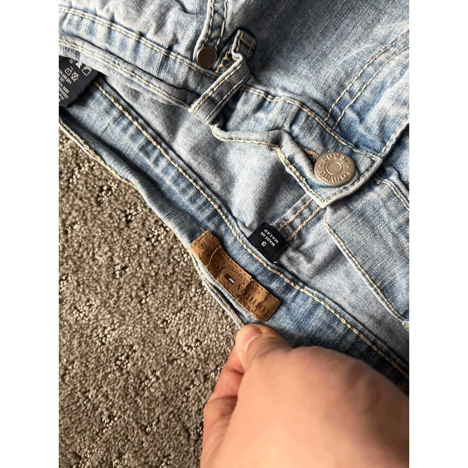 Tommy Hilfiger Tommy Hilfiger Jeans Women 9 High Rise Denim Straight Leg Blue Cotton Blend 29.5 Inseam Womens Size 30" / US 8 / IT 44 - 5 Thumbnail