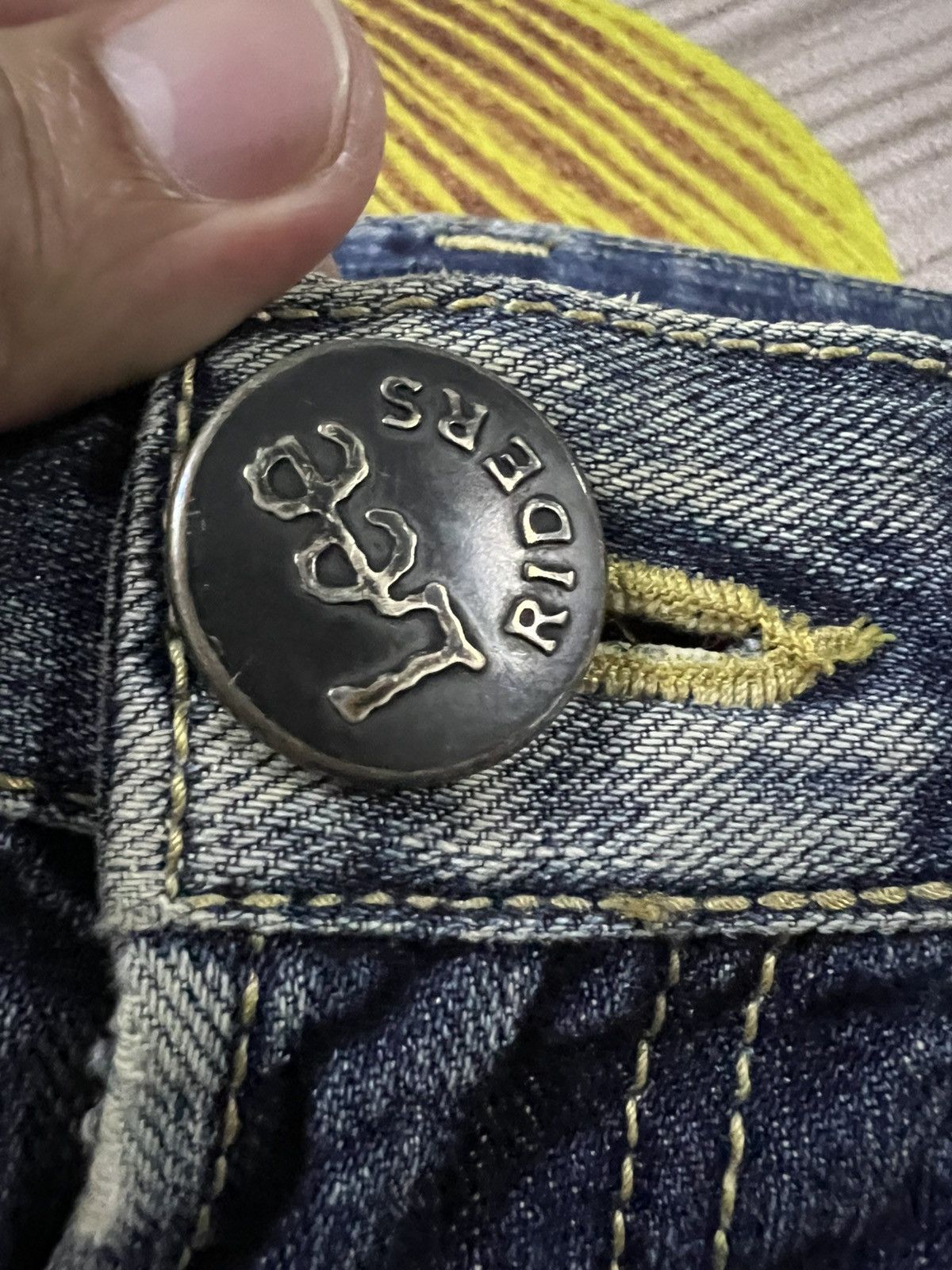Japanese Brand × Jean × Lee 💥Flare💥Vintage Lee Rider Distressed Jean Size US 31 - 11 Thumbnail