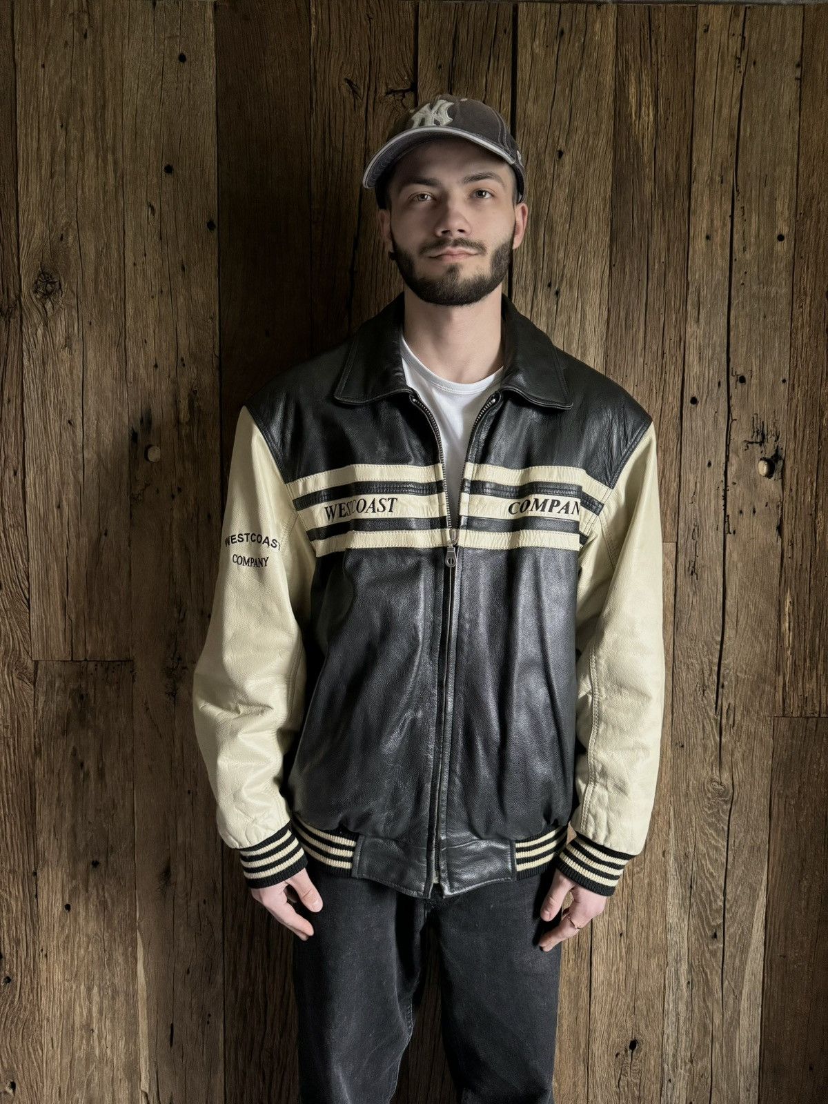 Vintage 90s West Coast Company Leather Jacket