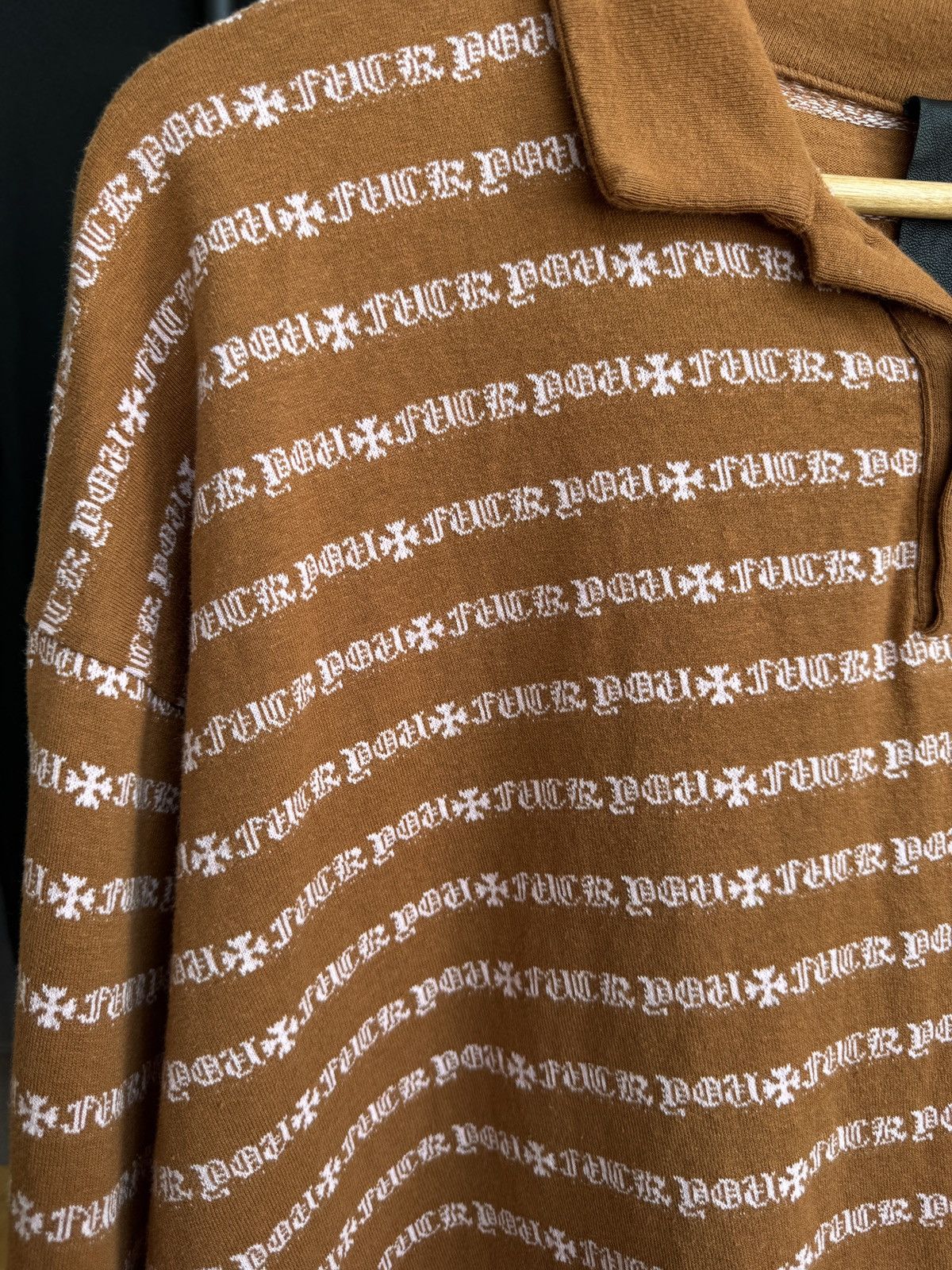 Chrome Hearts Chrome Hearts Matty Boy Long Sleeve Polo Size US L / EU 52-54 / 3 - 14 Thumbnail